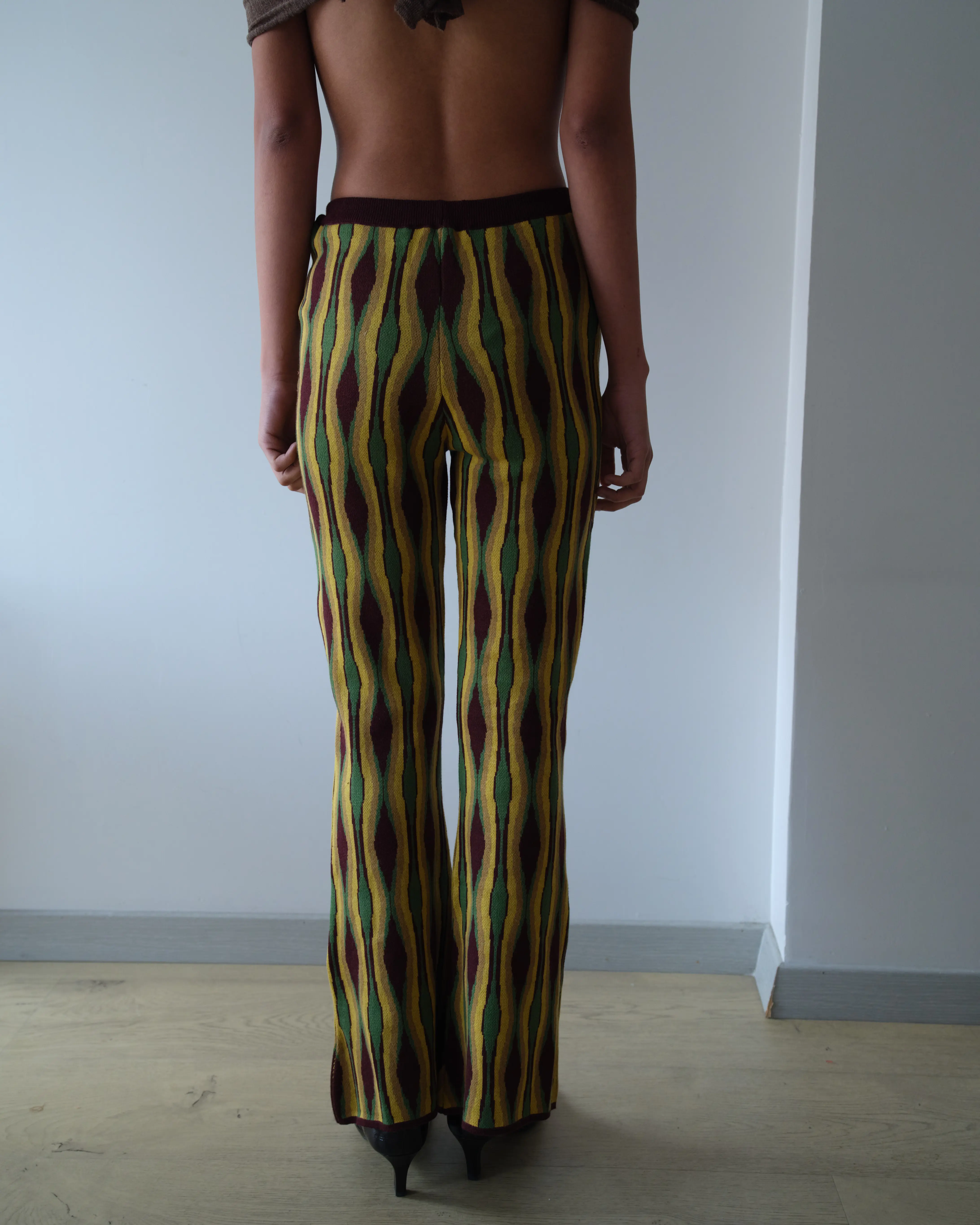 Vine Flare Paça Triko Pantolon