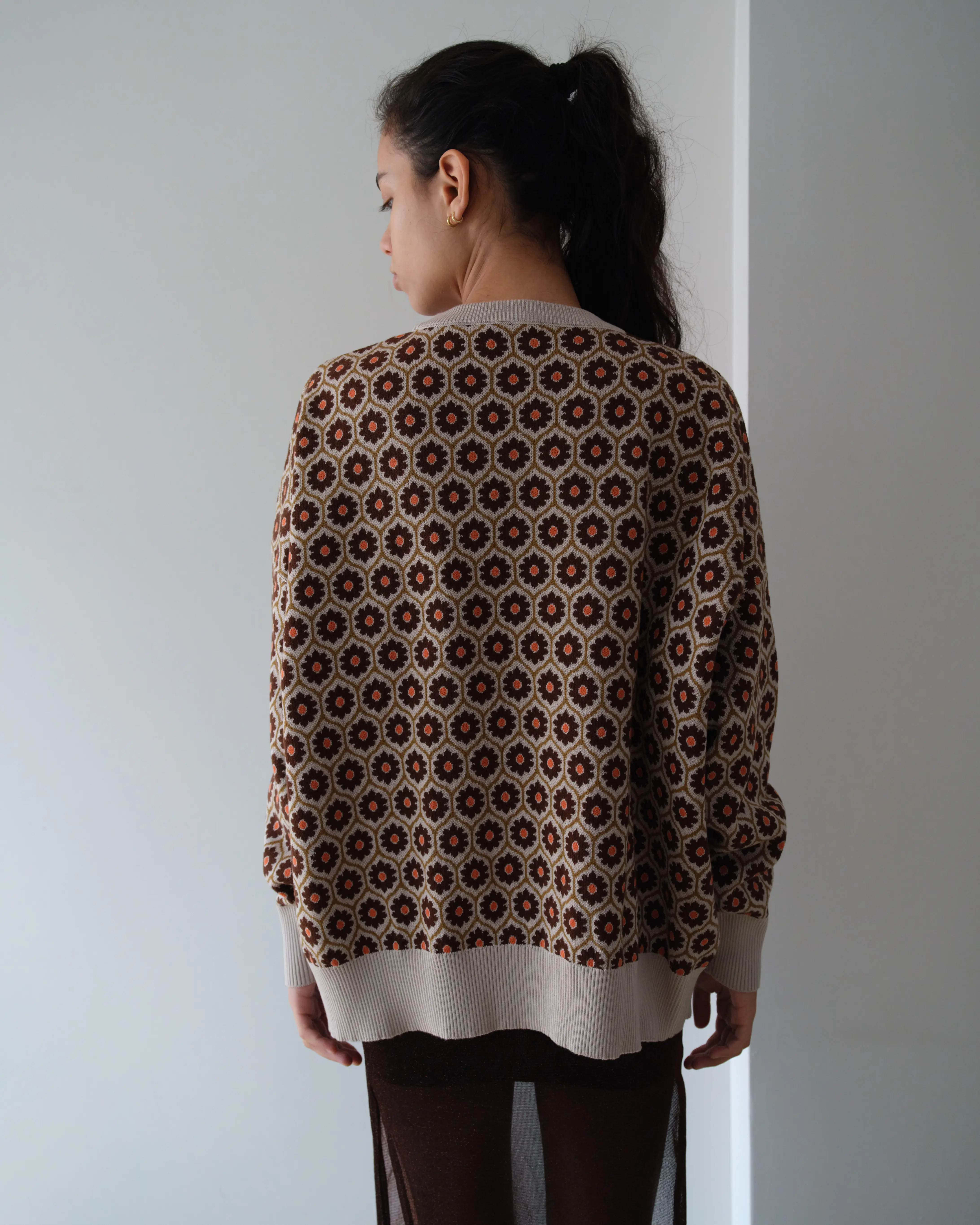 Flora Grid Oversize Kazak