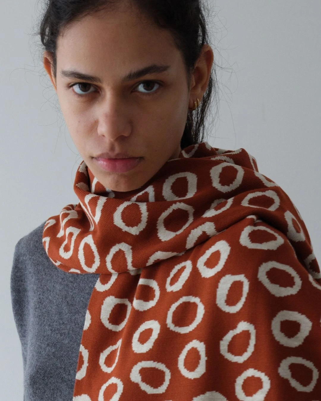 Bubble Atkı - Taba - Taş