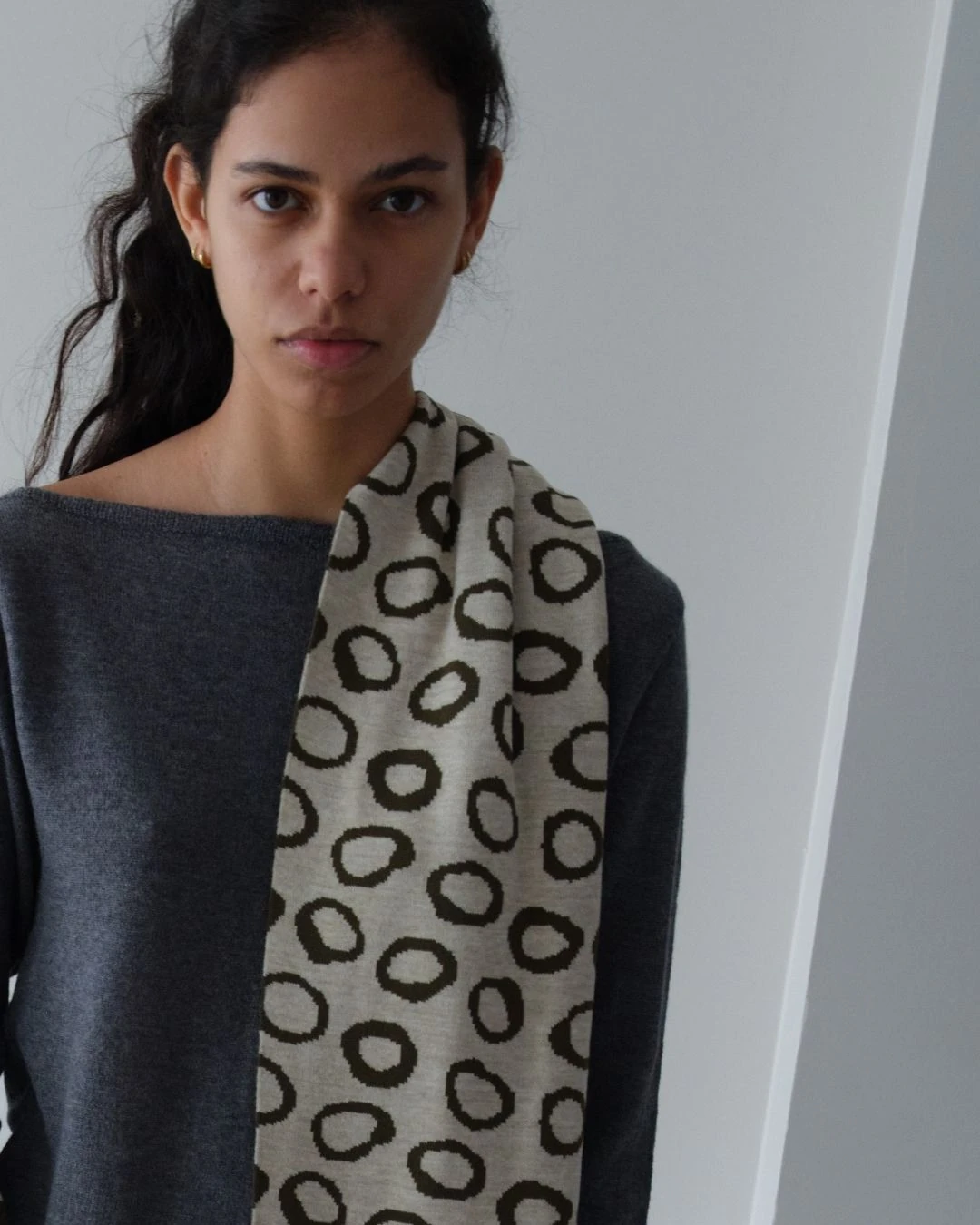 Bubble Atkı - Haki - Taş