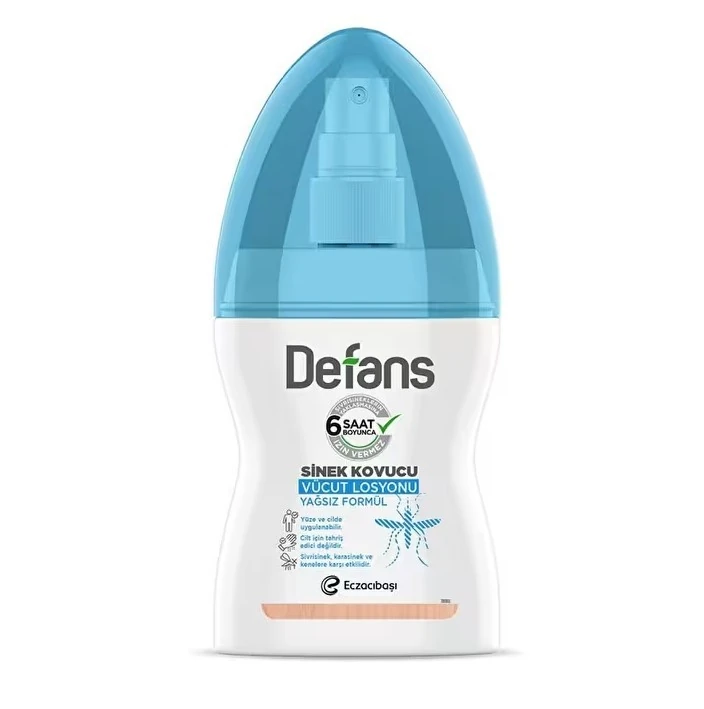 Defans Sinek Kovucu Vücut Losyonu Yağsız Formül 100 ml