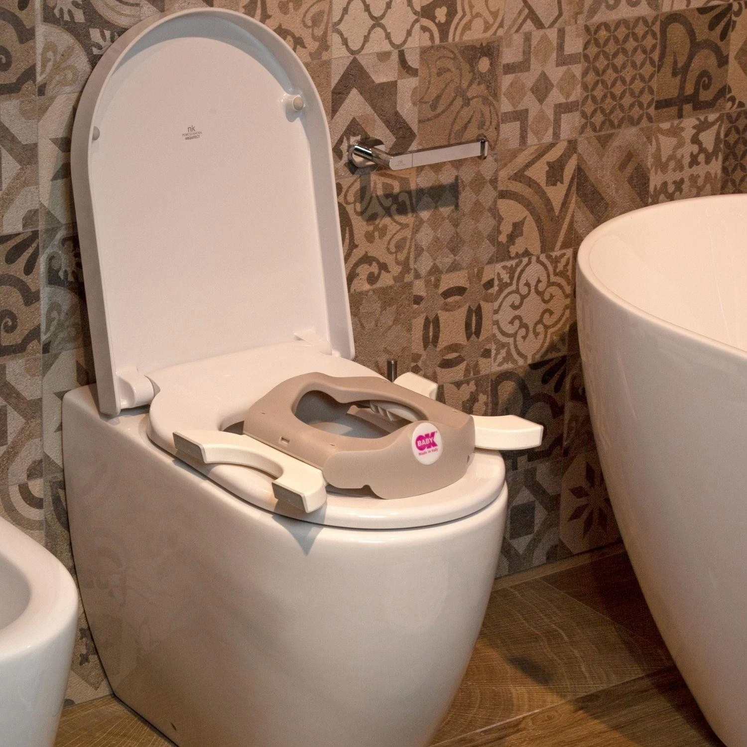 Okbaby Roady Katlanabilir Oturak & Klozet Adaptörü / A.Gri