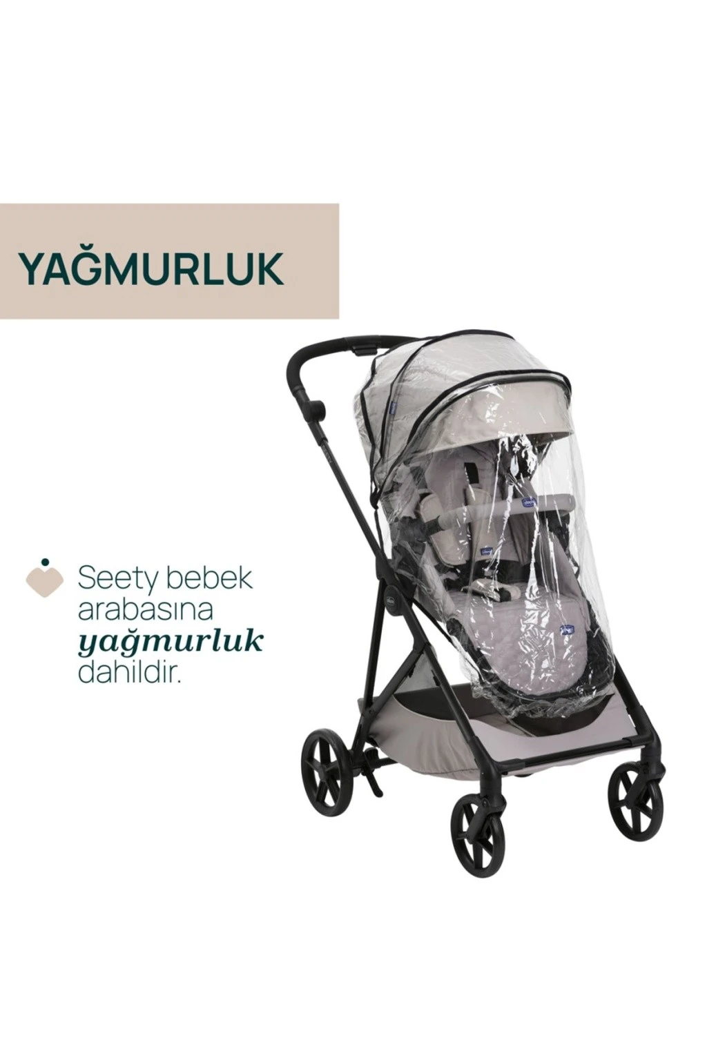 Chicco Seety Çift Yönlü Bebek Arabası - Florence Beige
