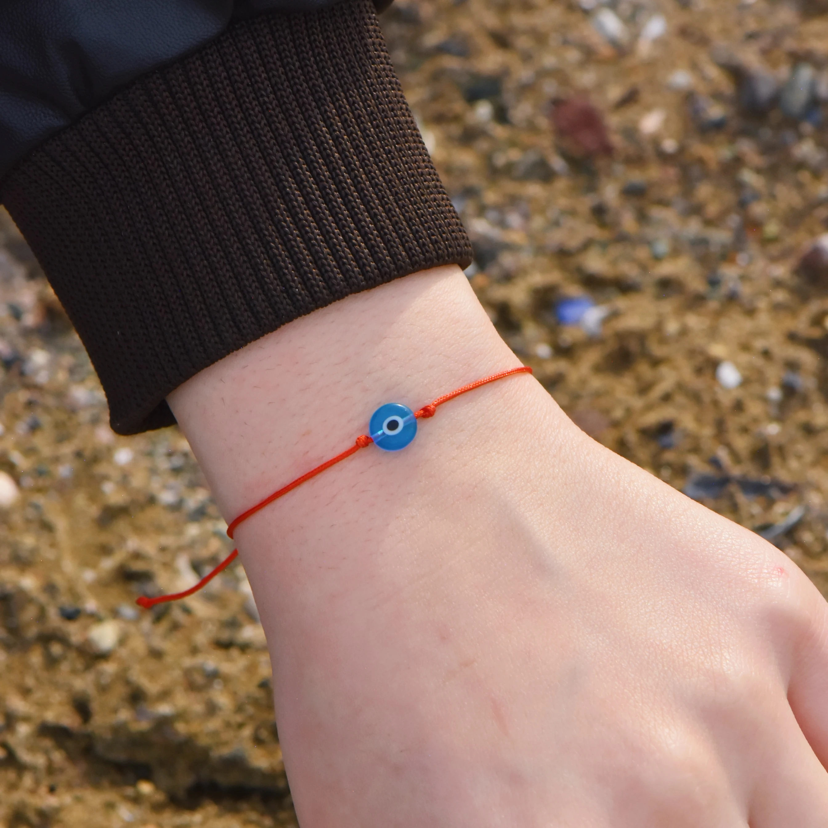 Ayarlanabilir Nazar Boncuklu Şans Bilekliği