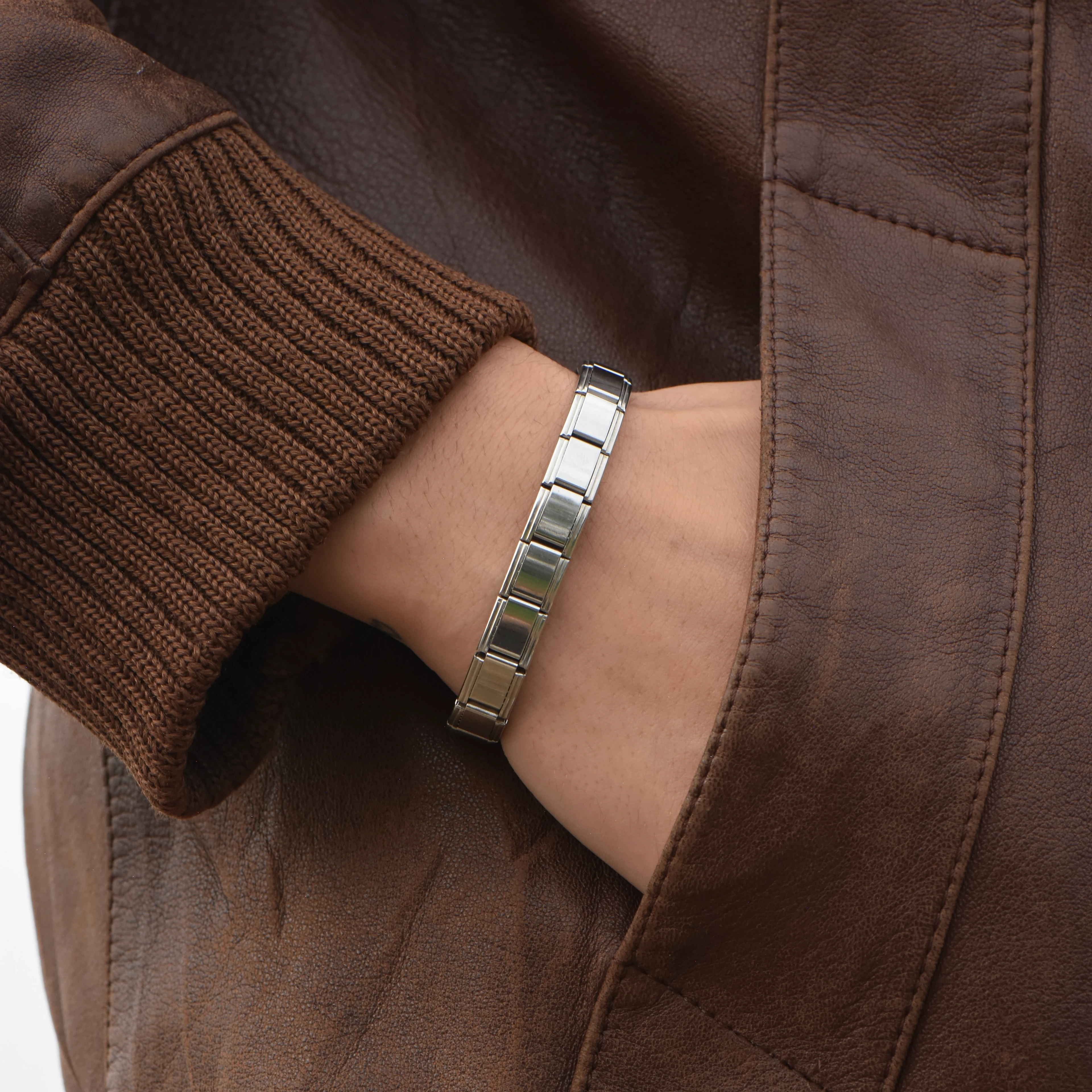 Çelik İtalyan Charm Bileklik