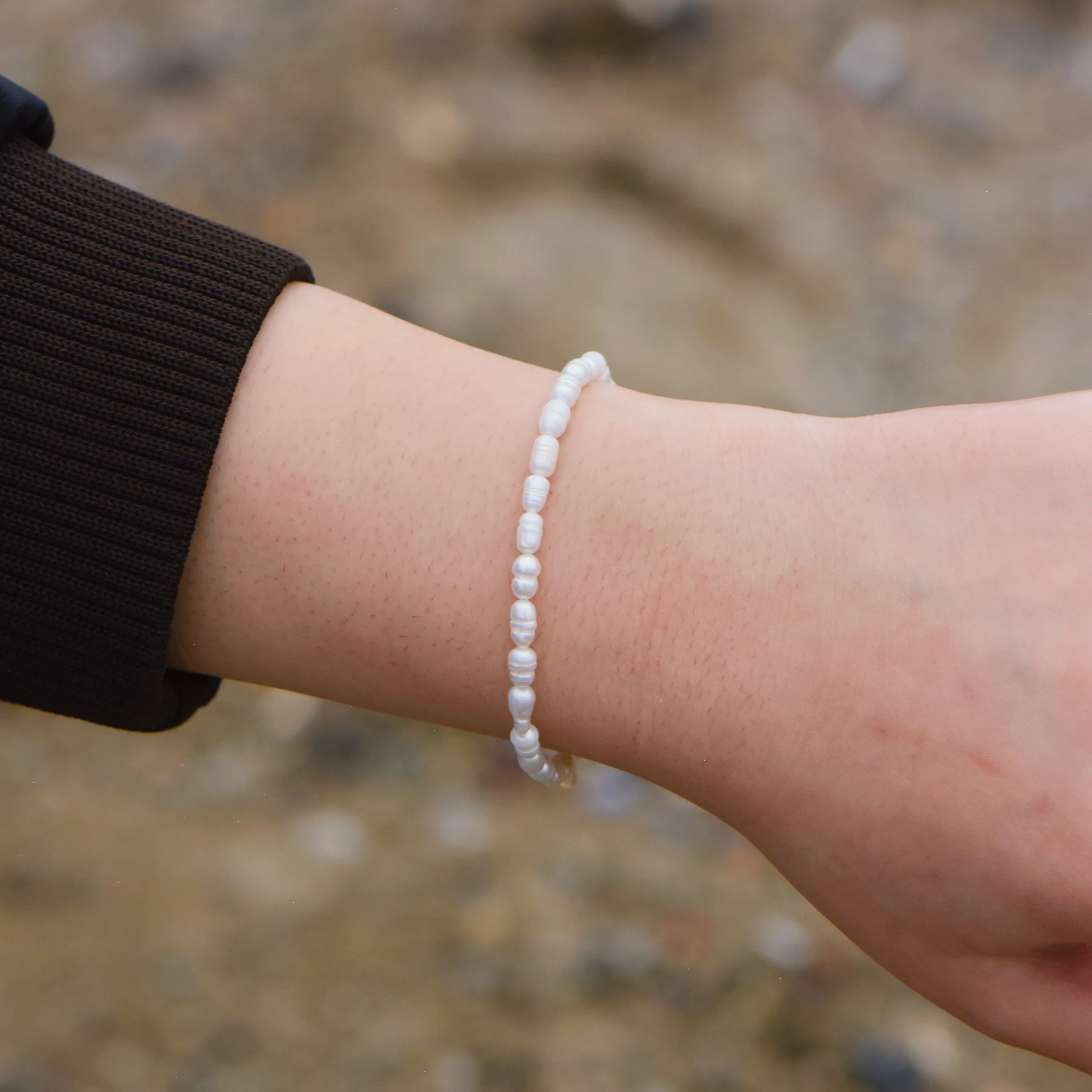 Doğal Arpa İnci Bileklik 