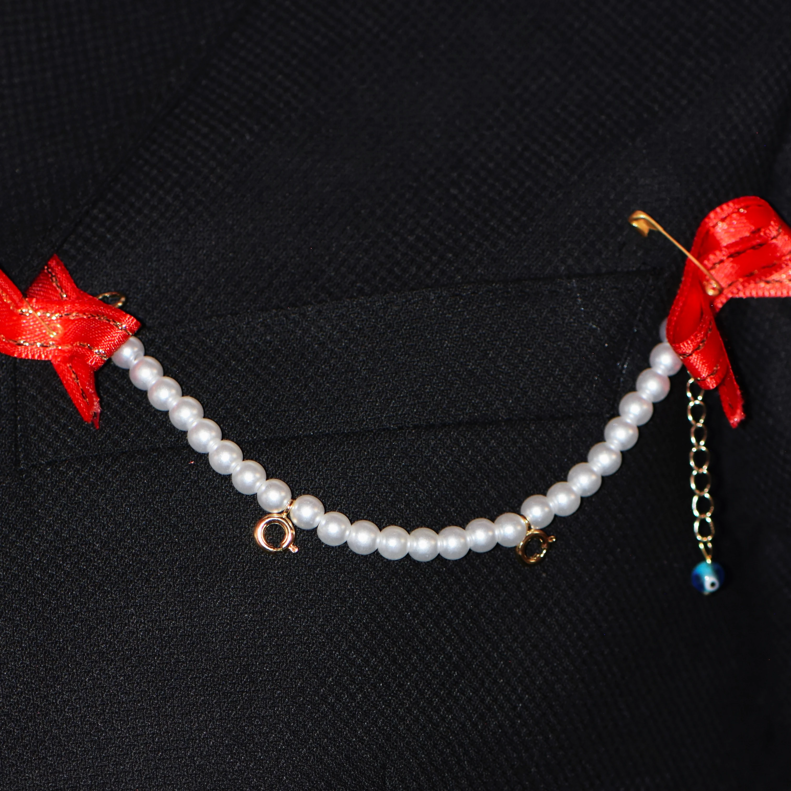 2 Çeyreklik Kilitli Damat Yaka İğnesi