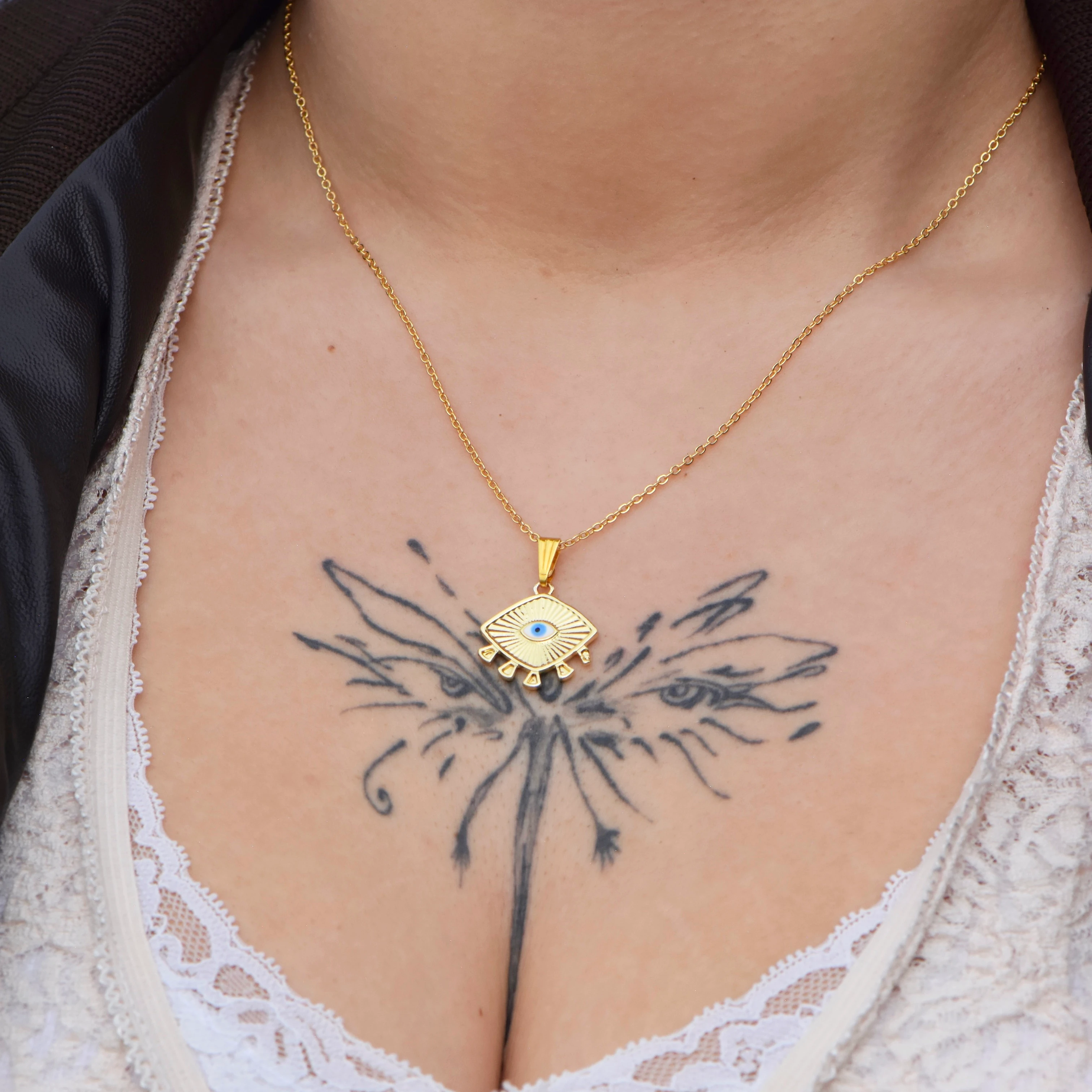 Nazar Boncuklu 45 cm Kolye