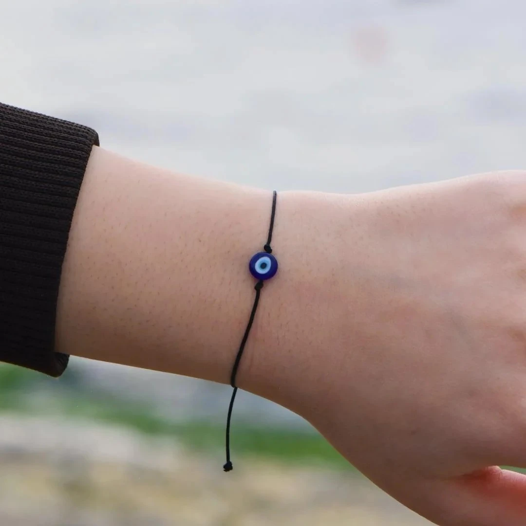 Ayarlanabilir Nazar Boncuklu Şans Bilekliği