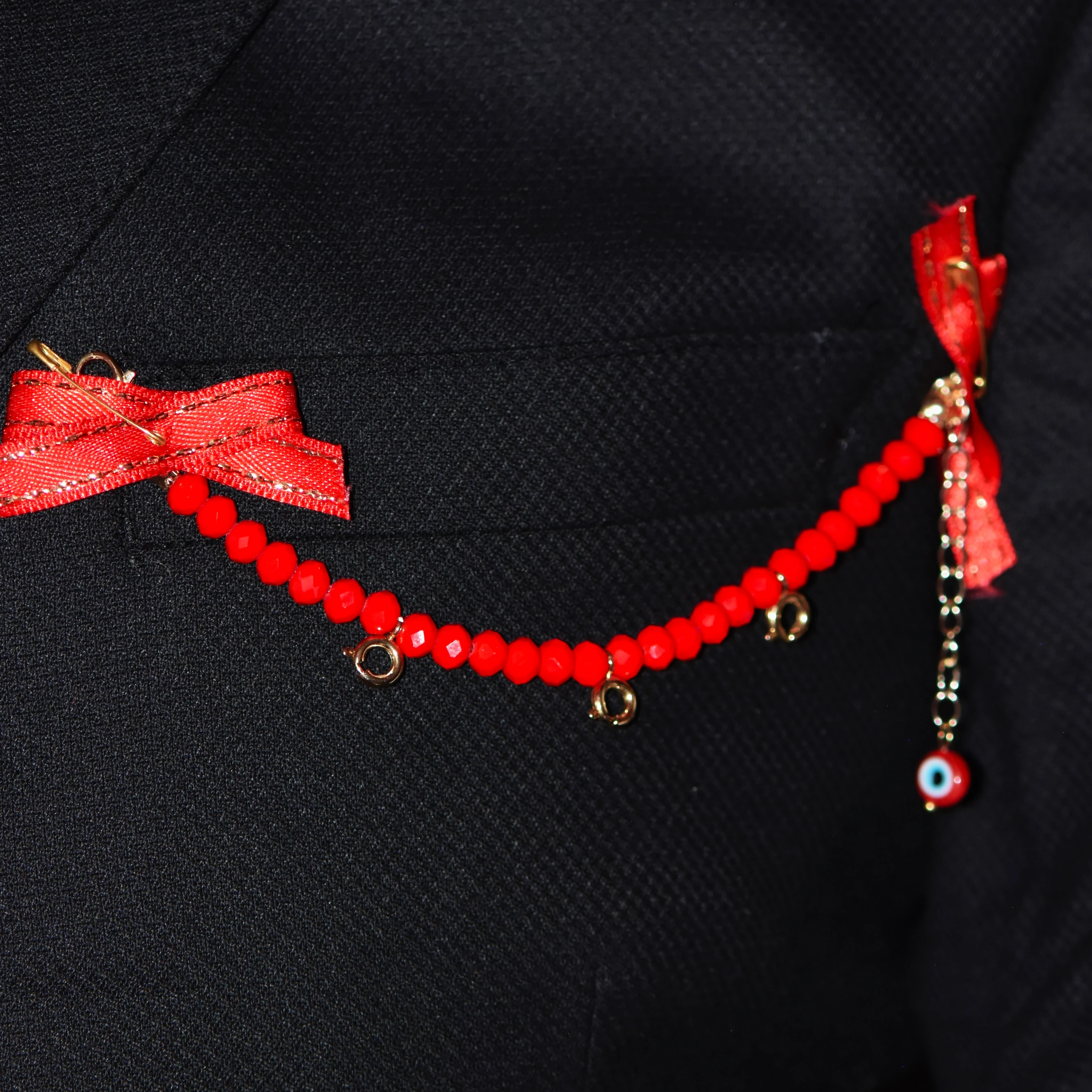 3 Çeyreklik Kilitli Damat Yaka İğnesi