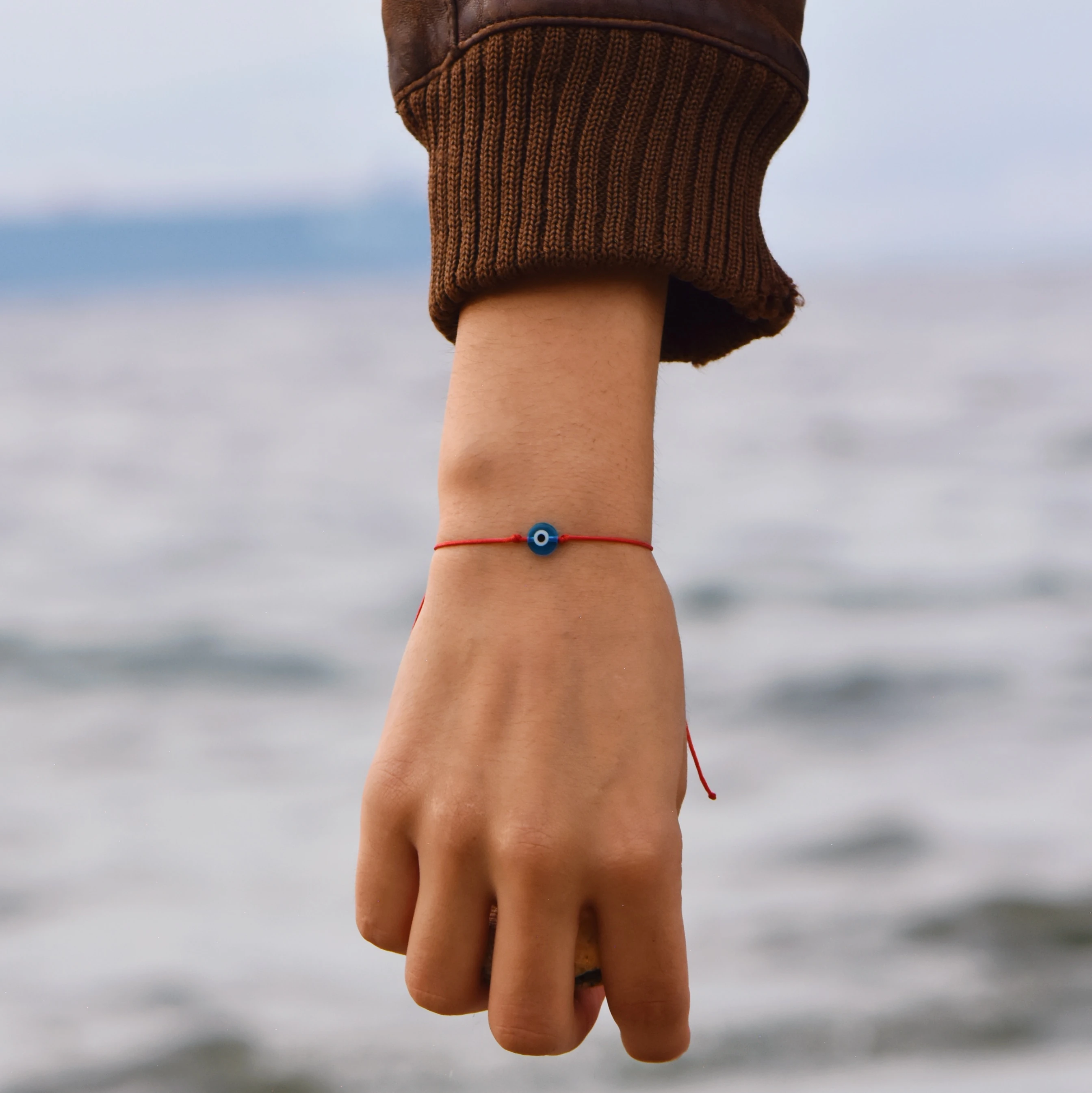 Ayarlanabilir Nazar Boncuklu Şans Bilekliği