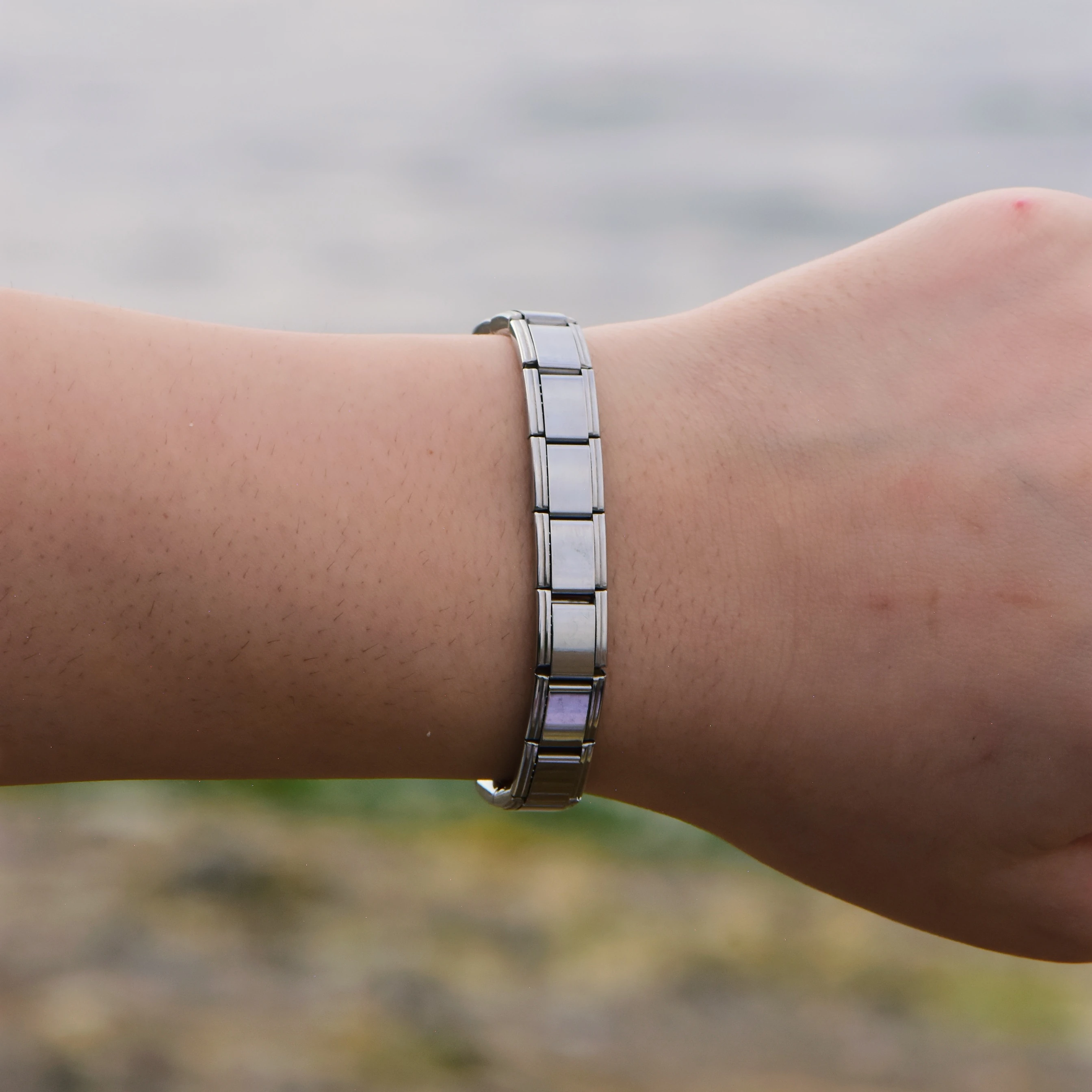 Çelik İtalyan Charm Bileklik