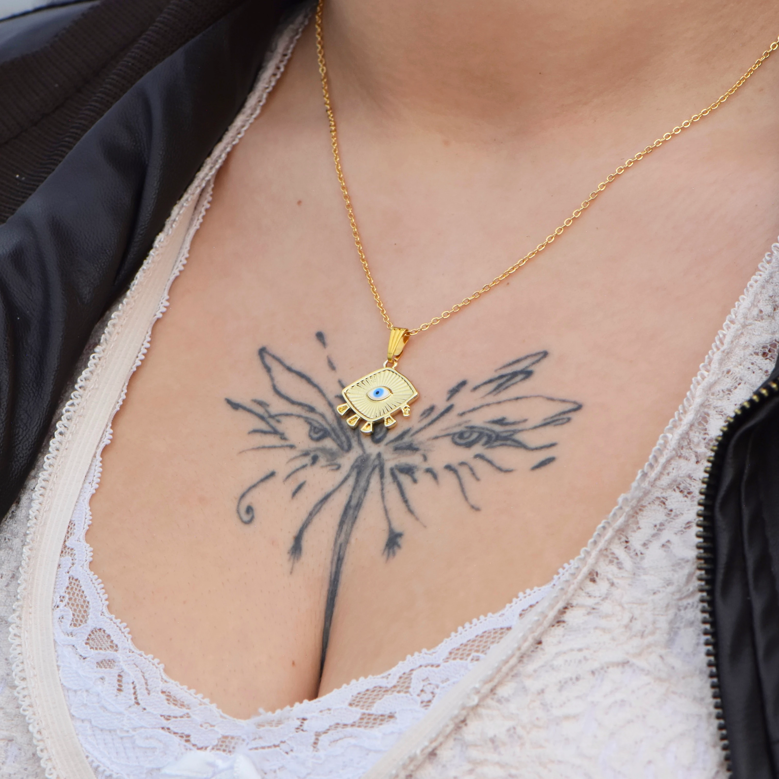 Nazar Boncuklu 45 cm Kolye