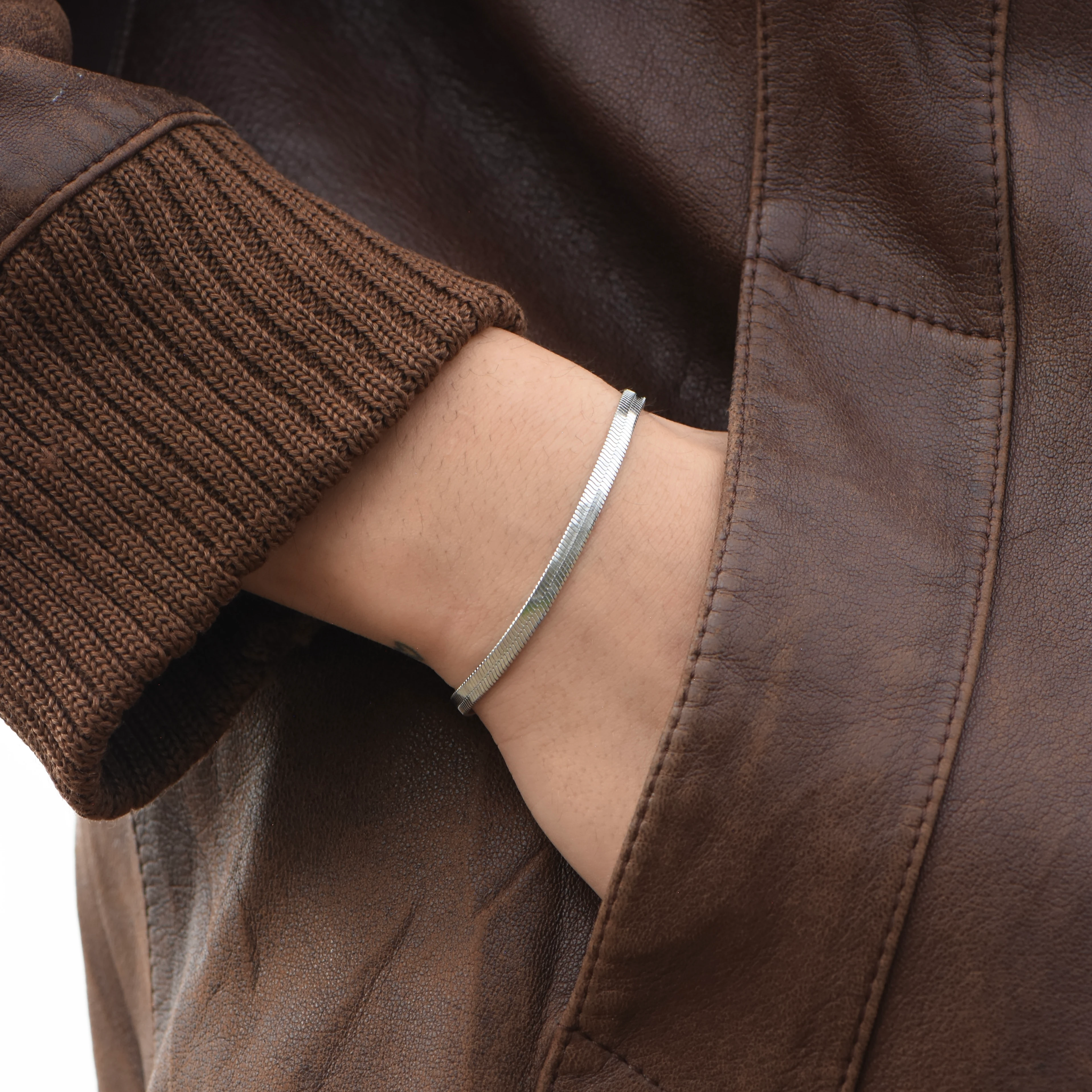 Çelik İtalyan Bileklik Set