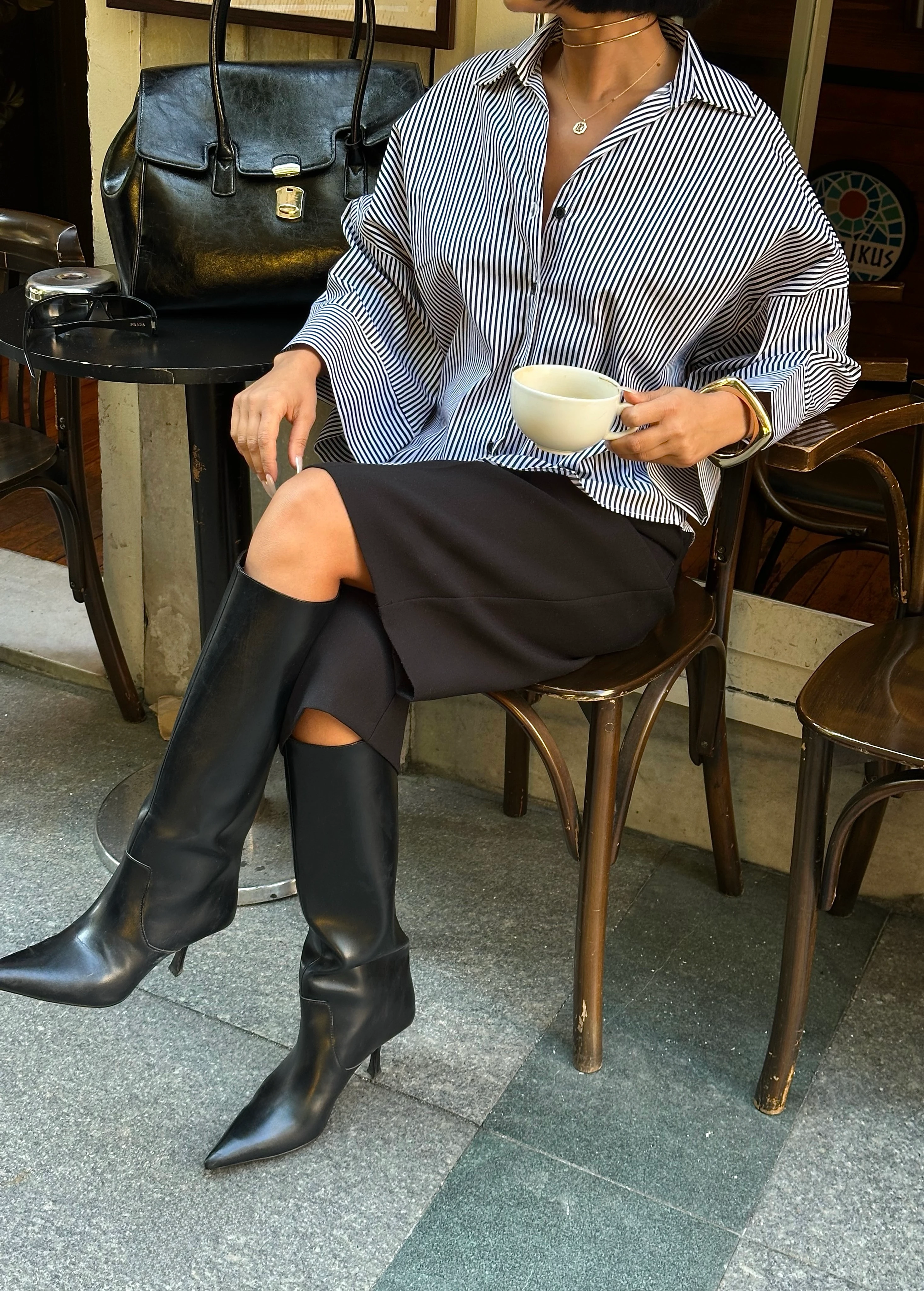 SALAŞ ÇİZGİLİ BLUZ