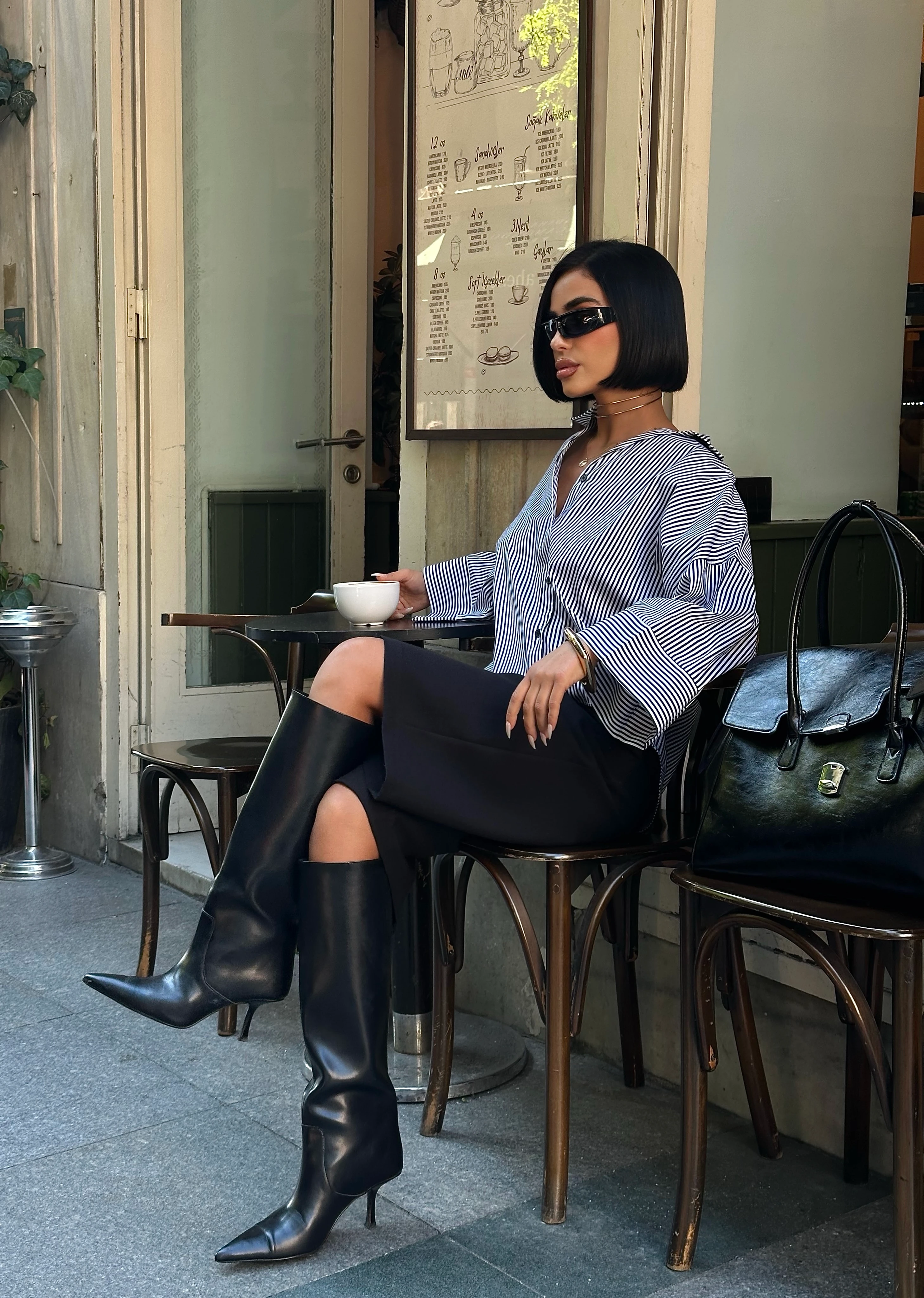 SALAŞ ÇİZGİLİ BLUZ