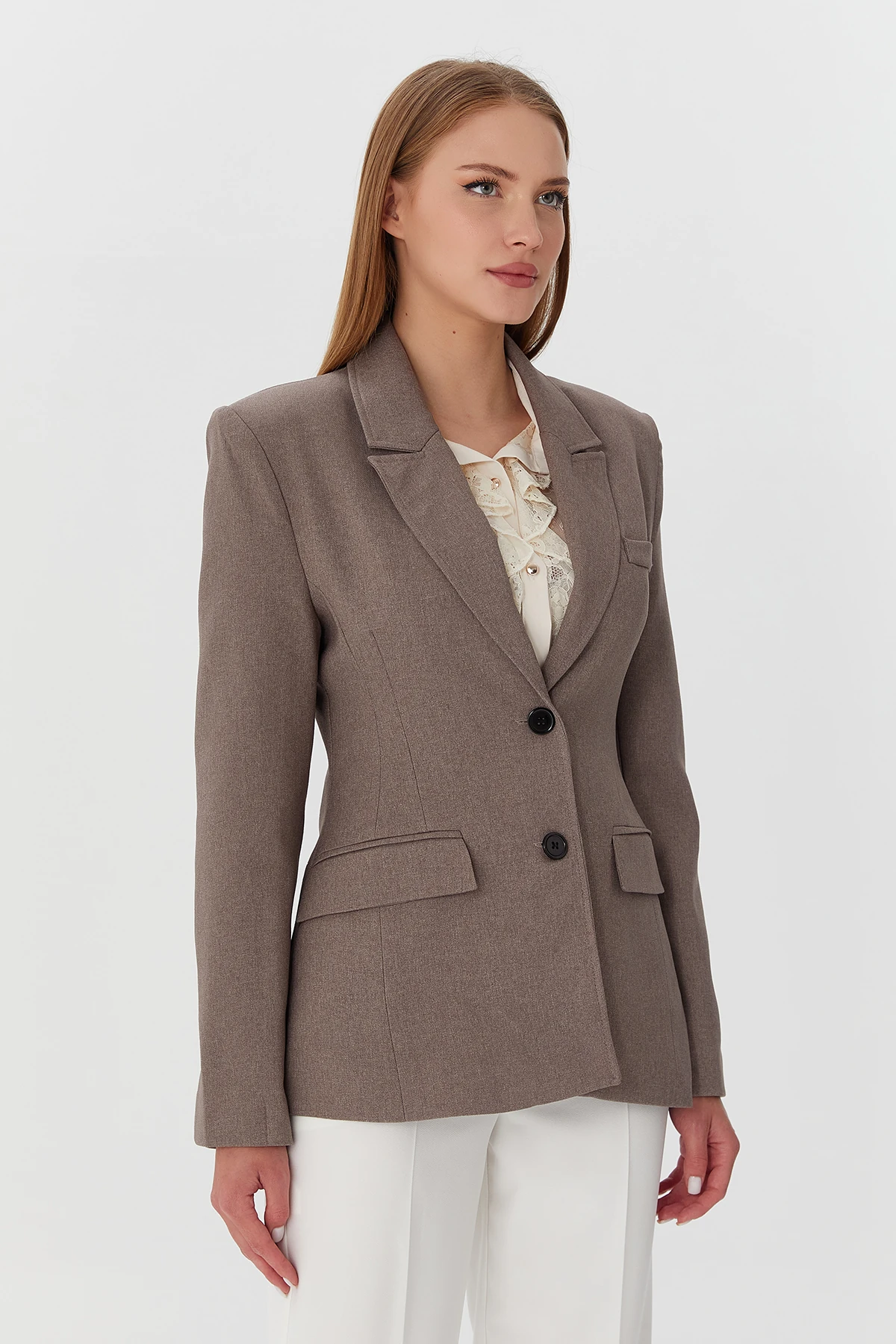 APAÇI YAKA DETAYLI CEKET