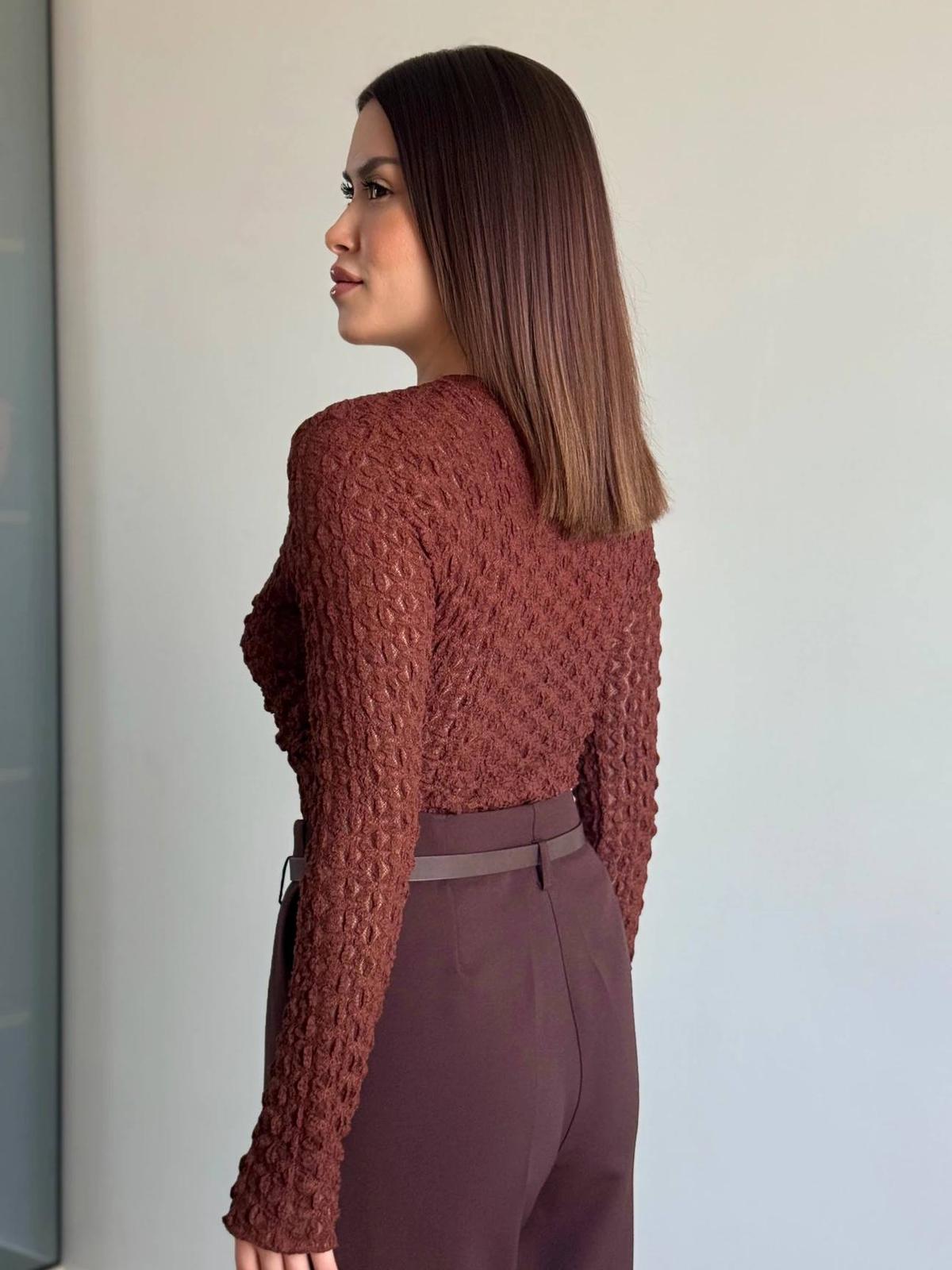 DÜĞÜMLÜ DANTEL BLUZ