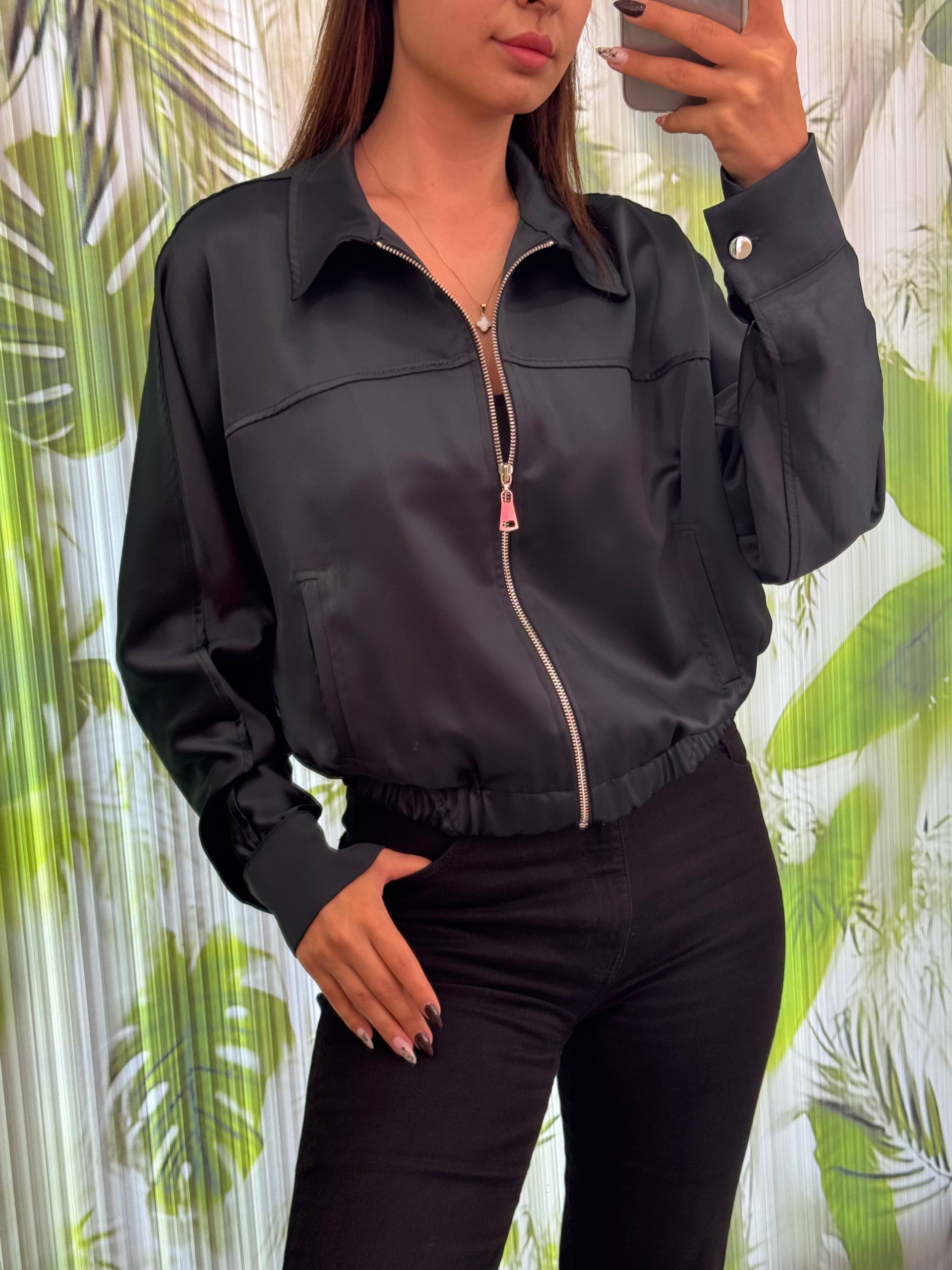 BEL LASTİKLİ MİNİ CEKET 