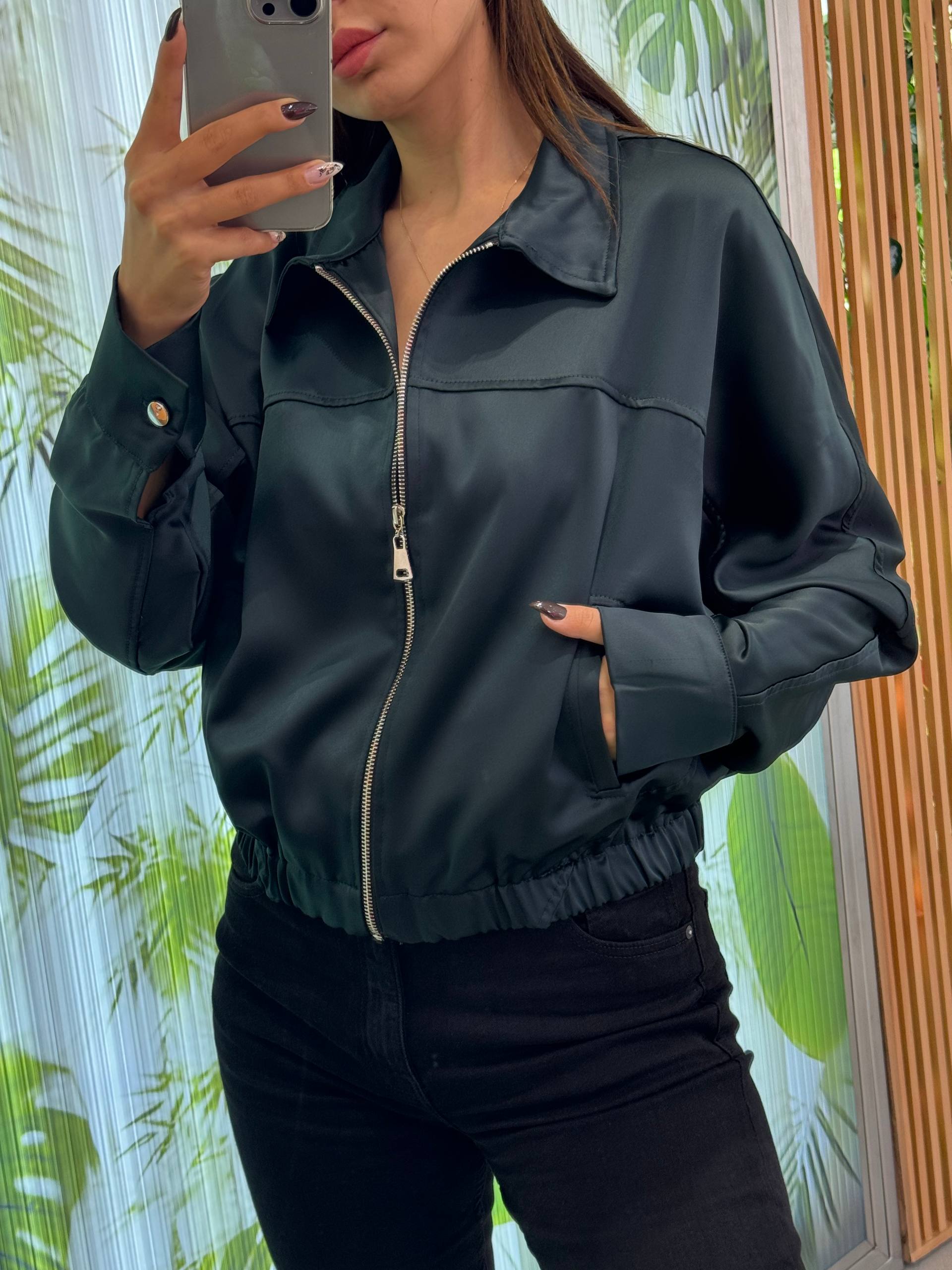 BEL LASTİKLİ MİNİ CEKET 