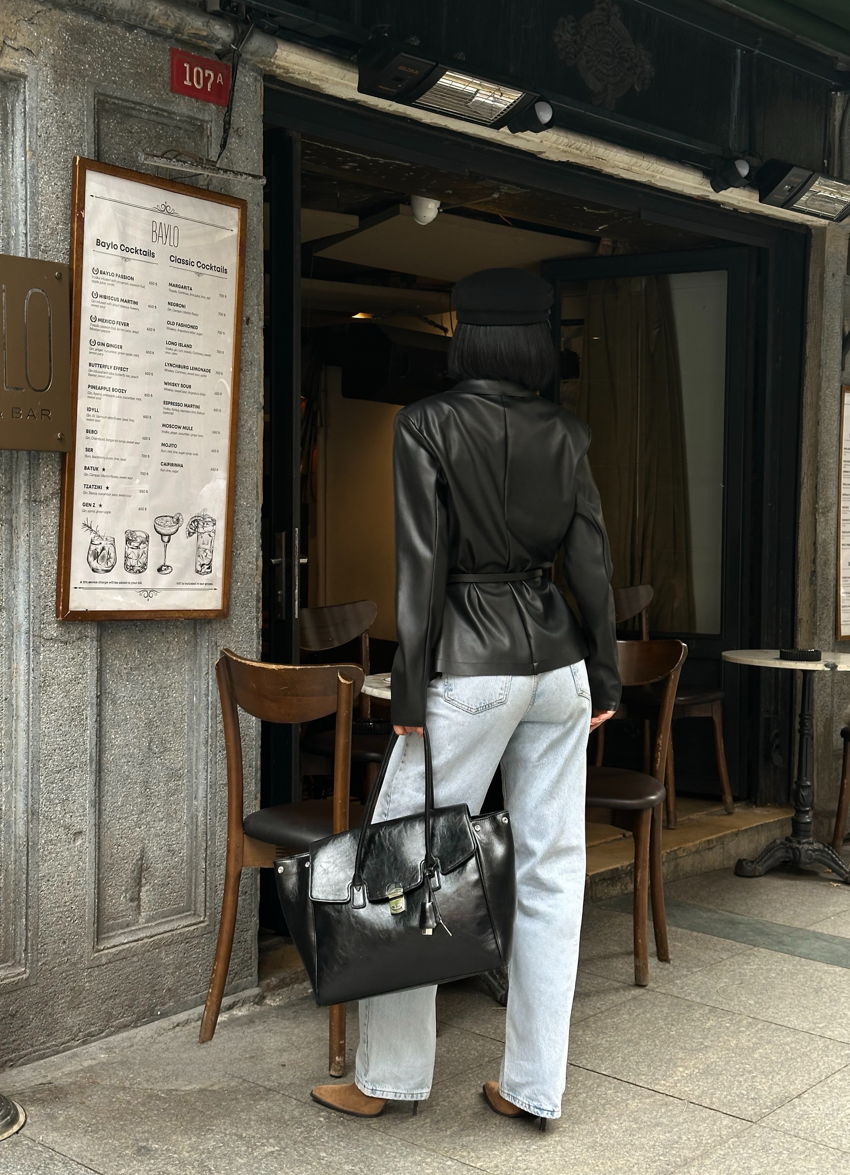 DERİ BEL KEMERLİ CEKET