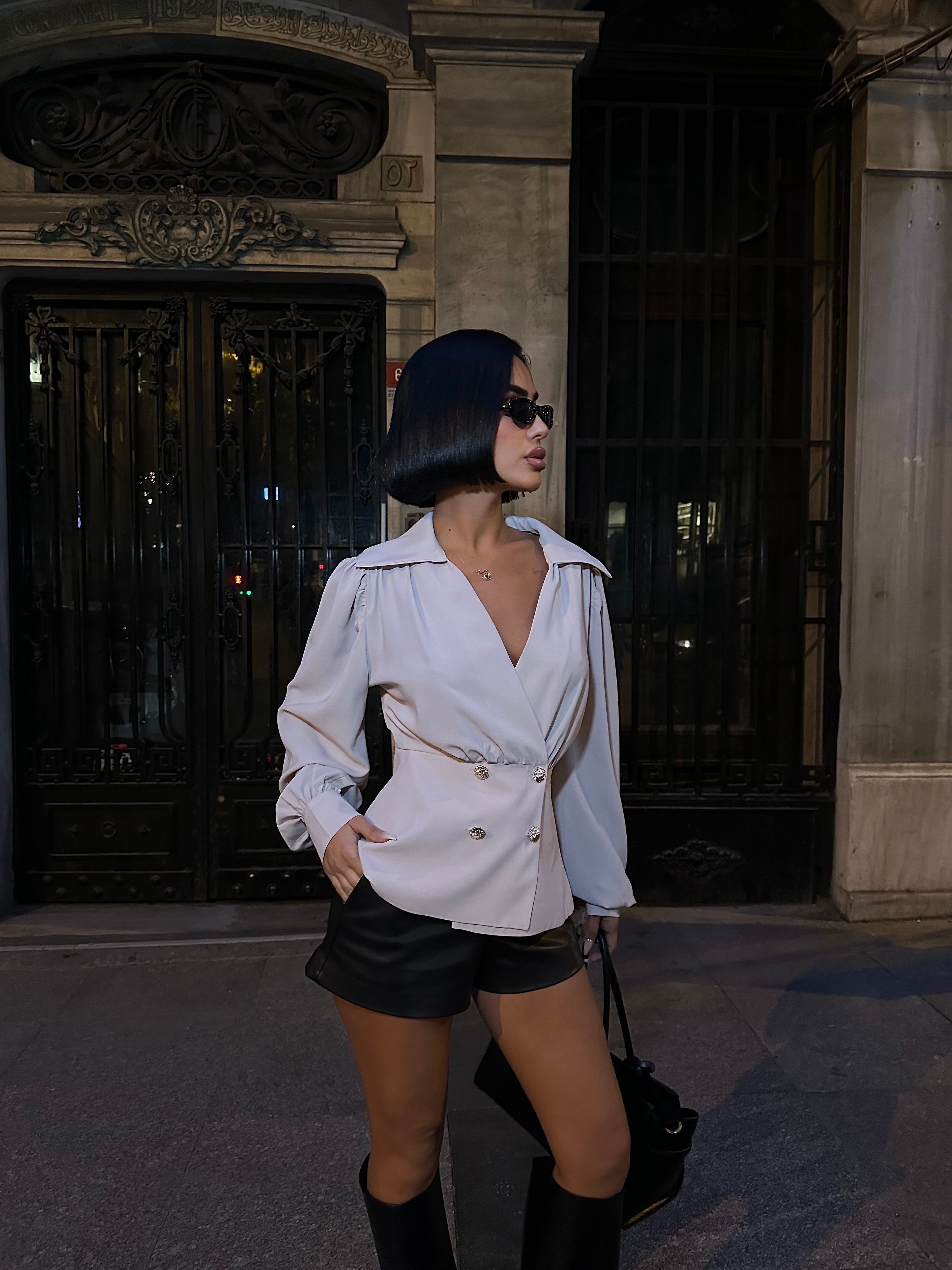 KRUVAZE SALAŞ KOL GÖMLEK