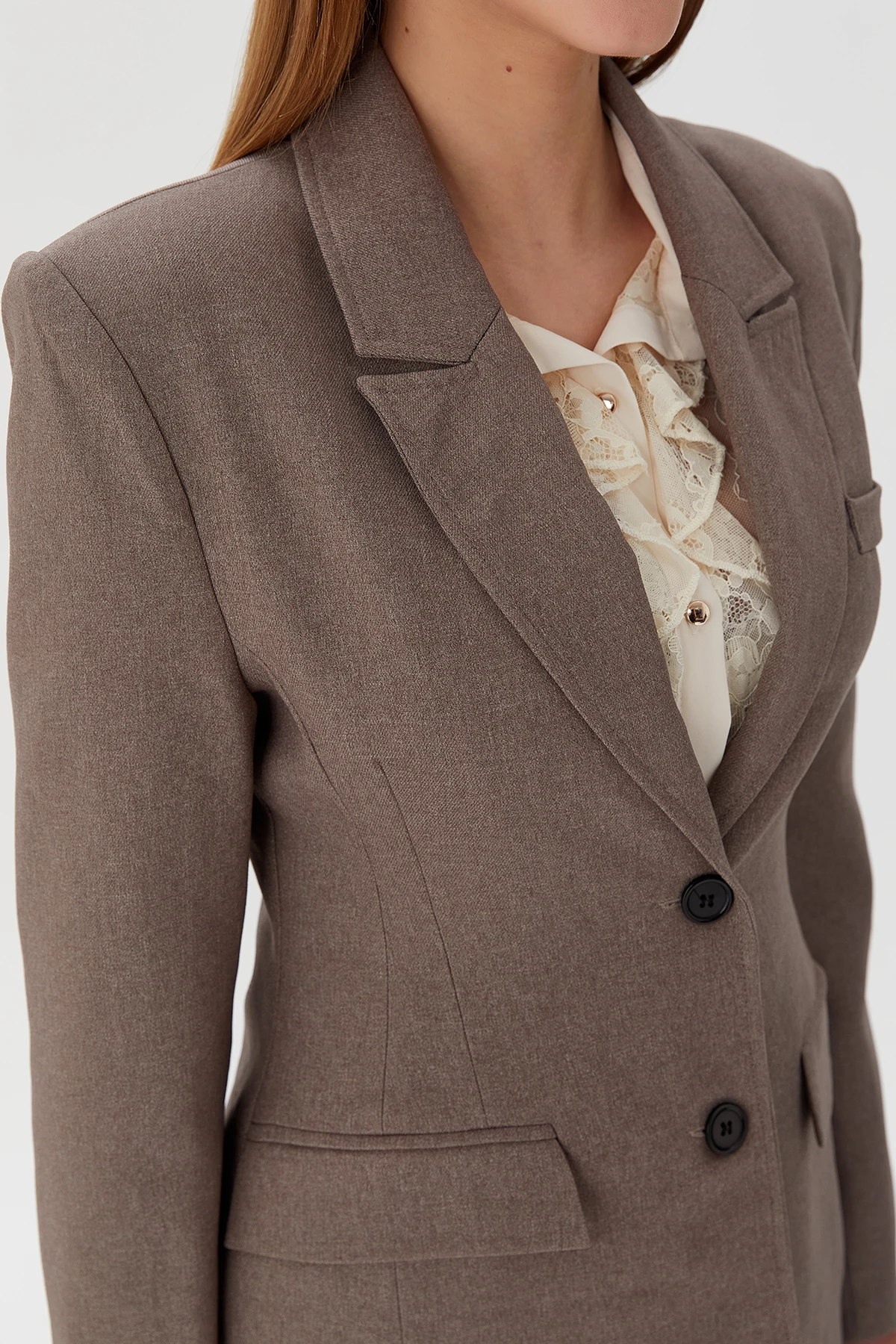 APAÇI YAKA DETAYLI CEKET