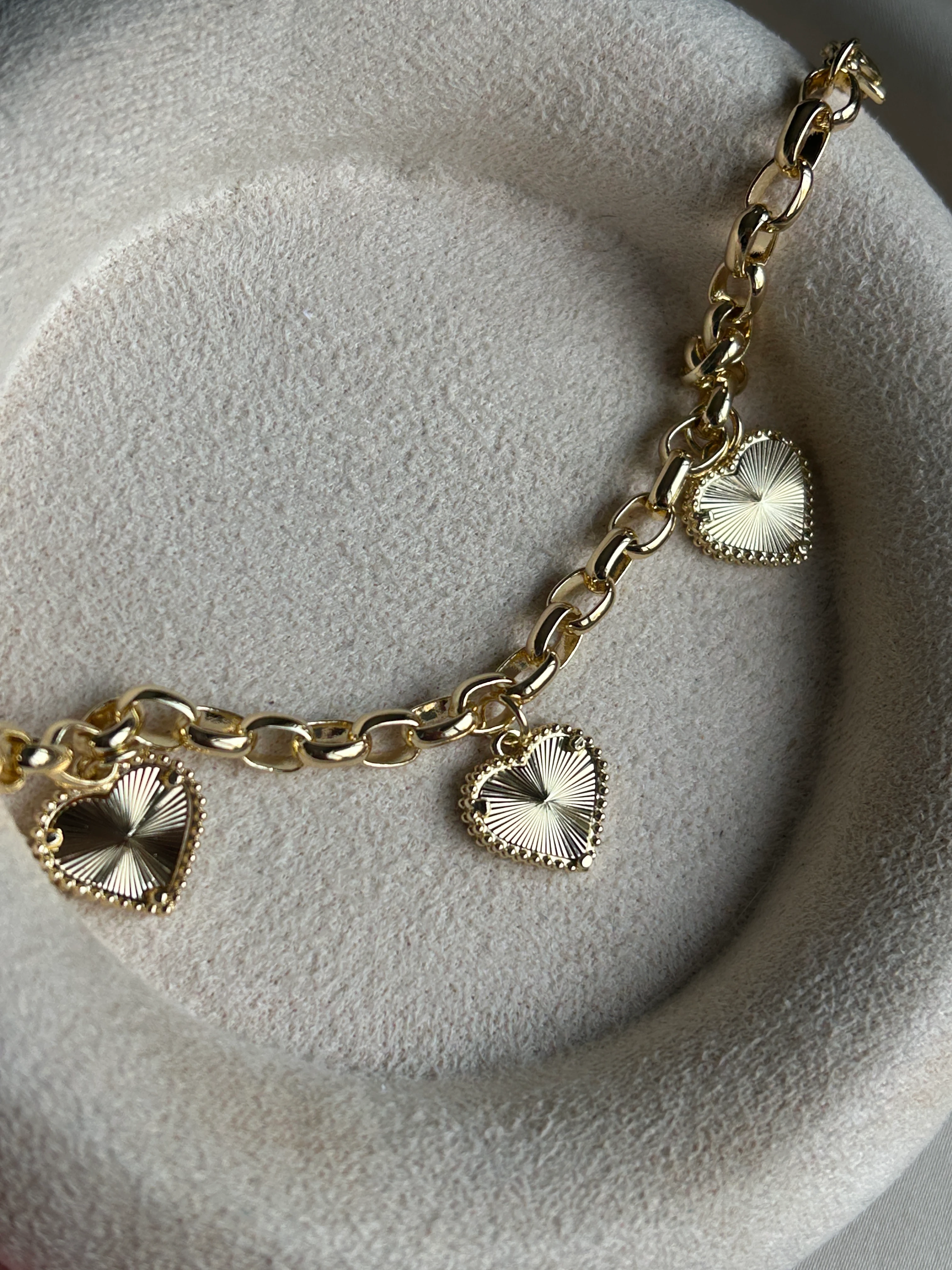 Kalp Charm Bileklik ( 14k Renk )