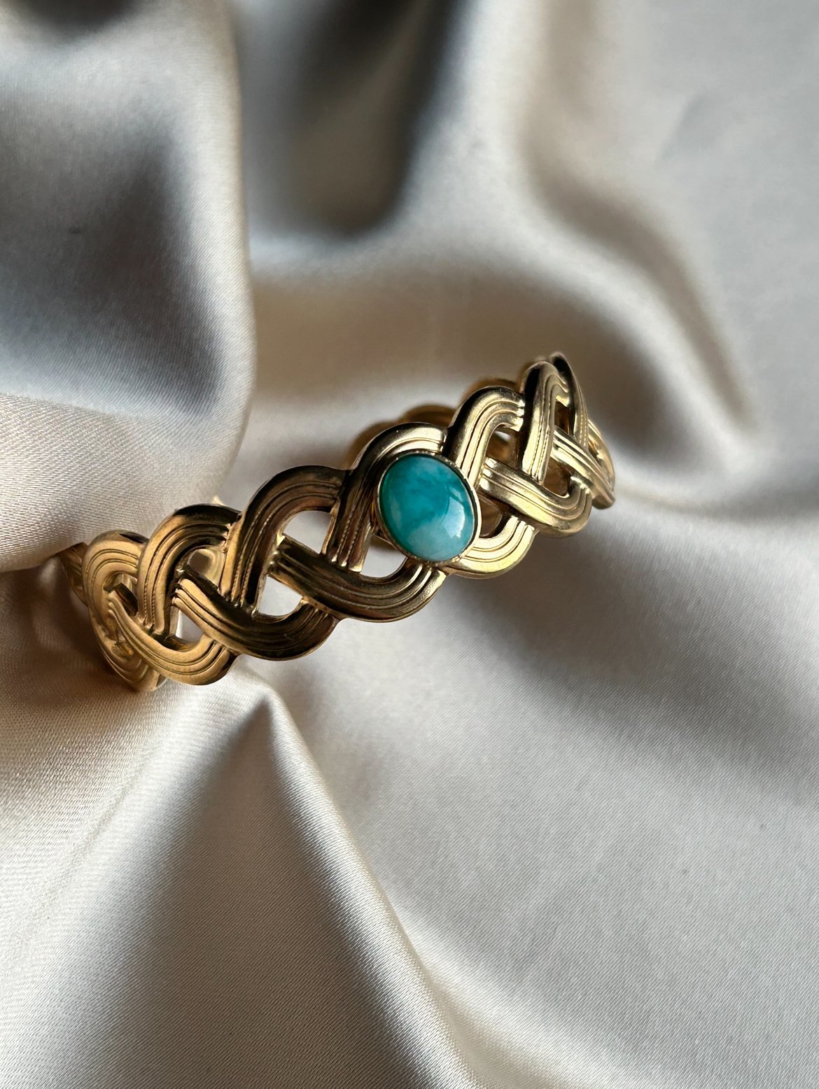 Mavi Taş Sarmal Model Bileklik