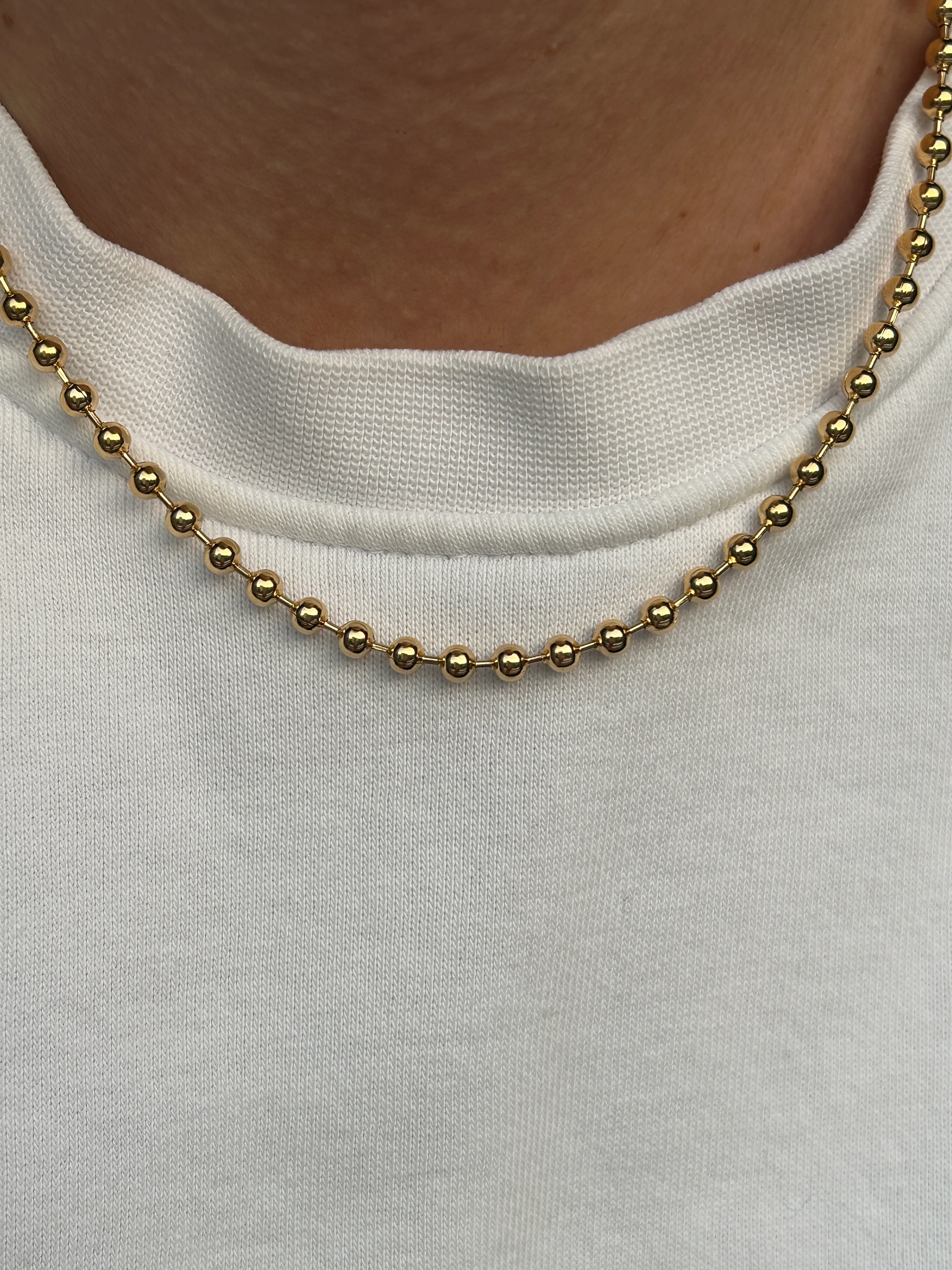 Topçuk Model Çelik Kolye