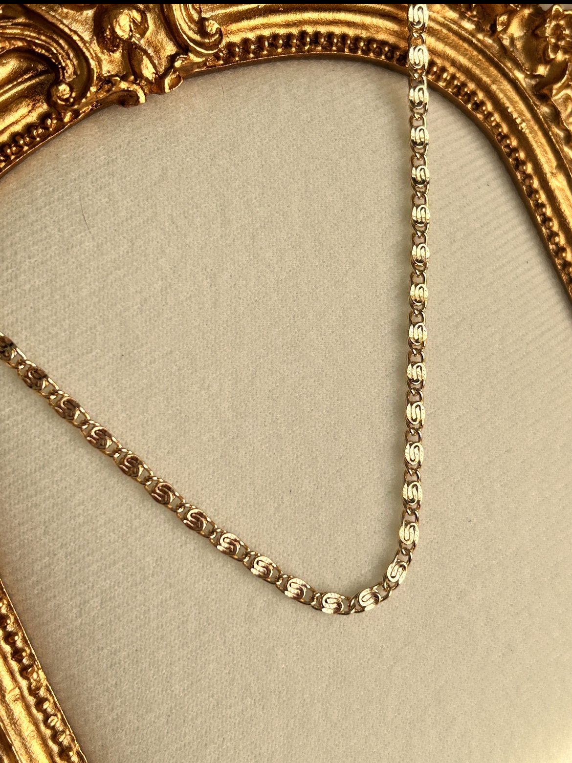 S Model Kolye ( 14k Renk )