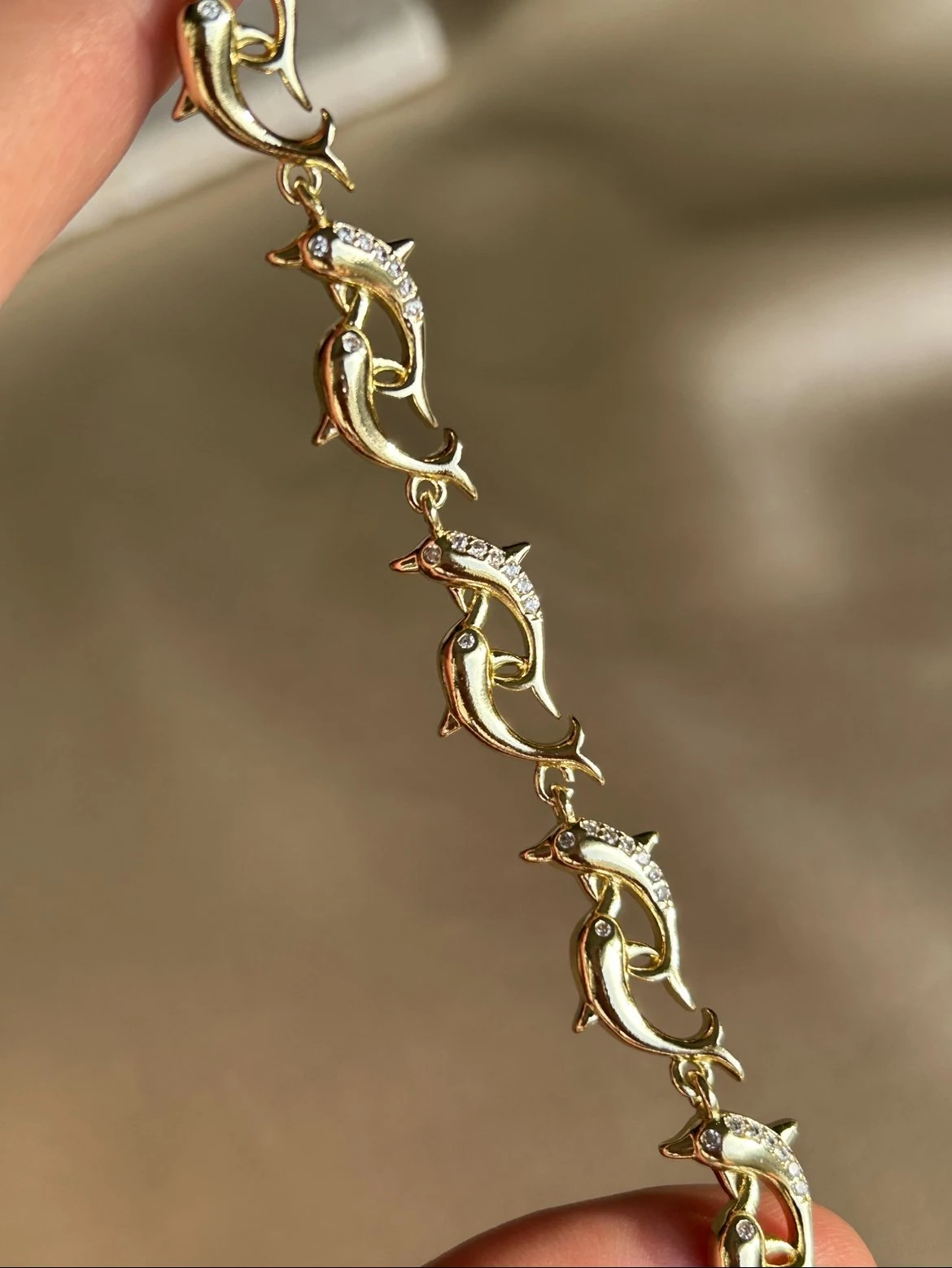 İkili Yunus Model Bileklik (14k Renk )