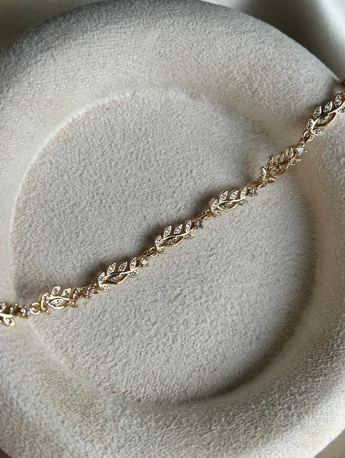 Zarif Mini Sarmal Çiçek Bileklik ( 14k Renk )