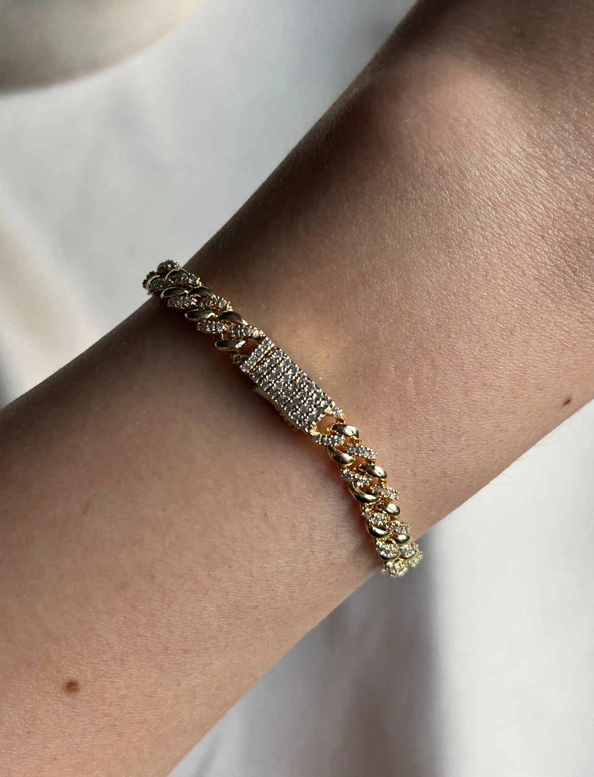 Mini Gurmet Taşlı Bileklik (14k Renk )