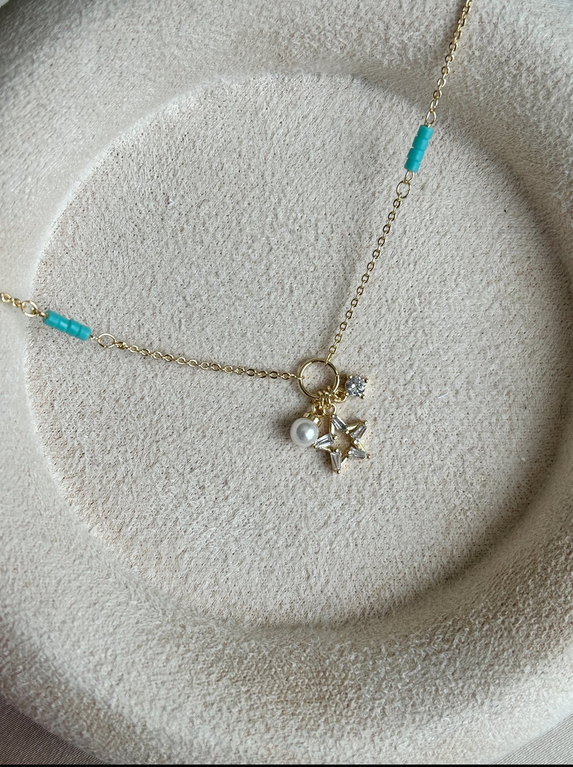 Mavi Taşlı Yıldız Halhal