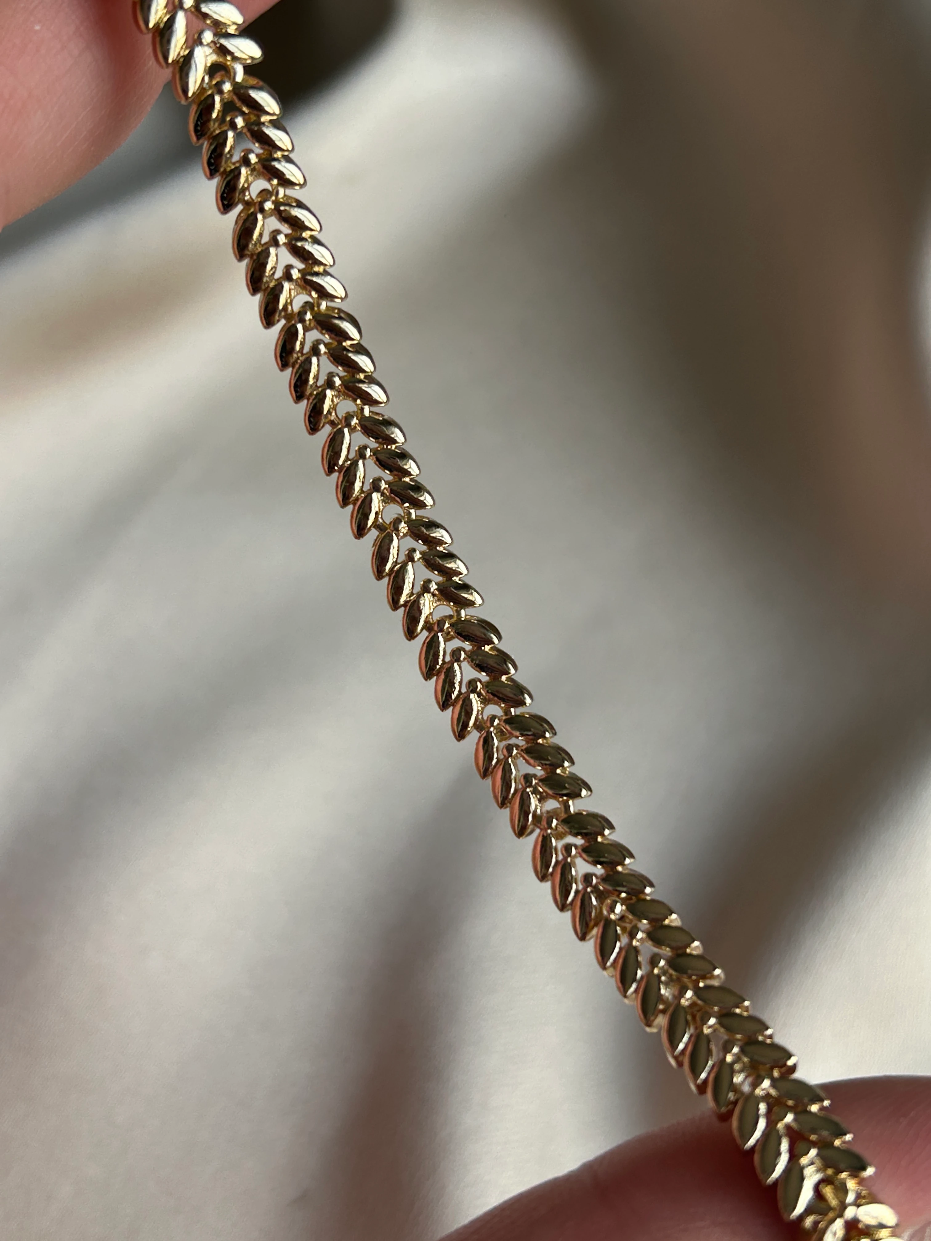 Başak Model Bileklik ( 14k Renk ) 