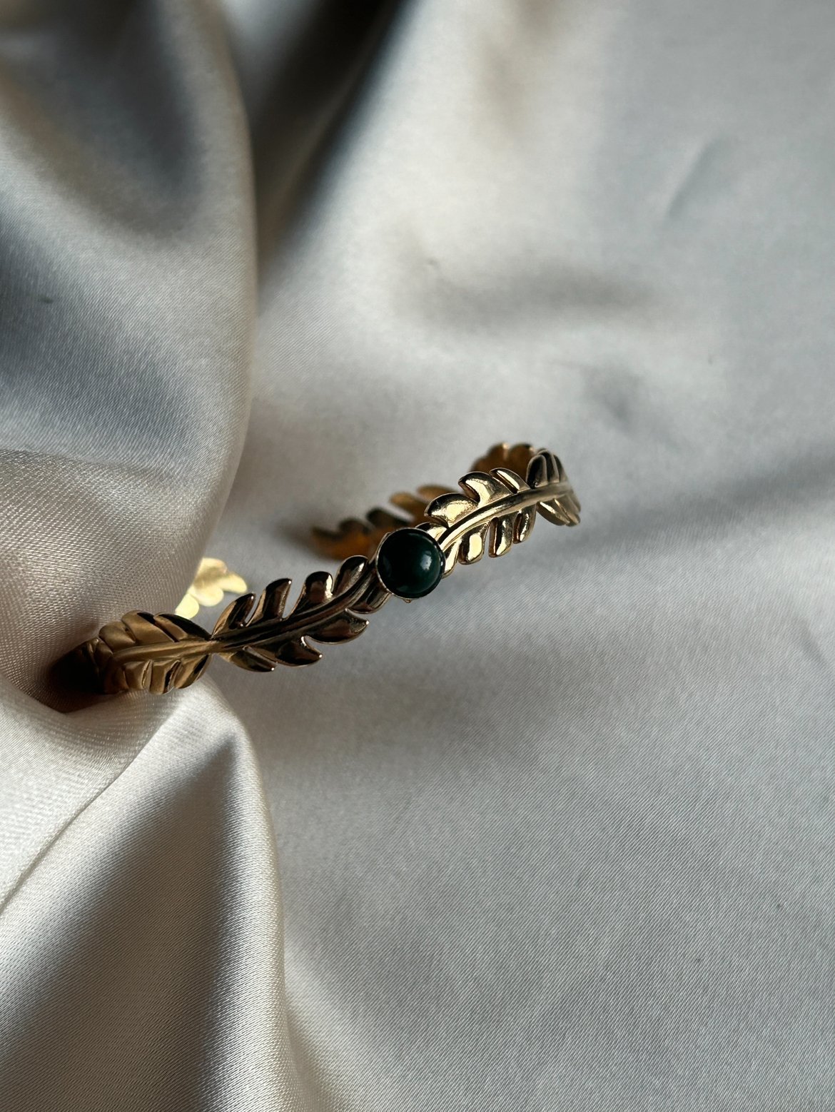 Yeşil Taş Mini Sarmal Bileklik