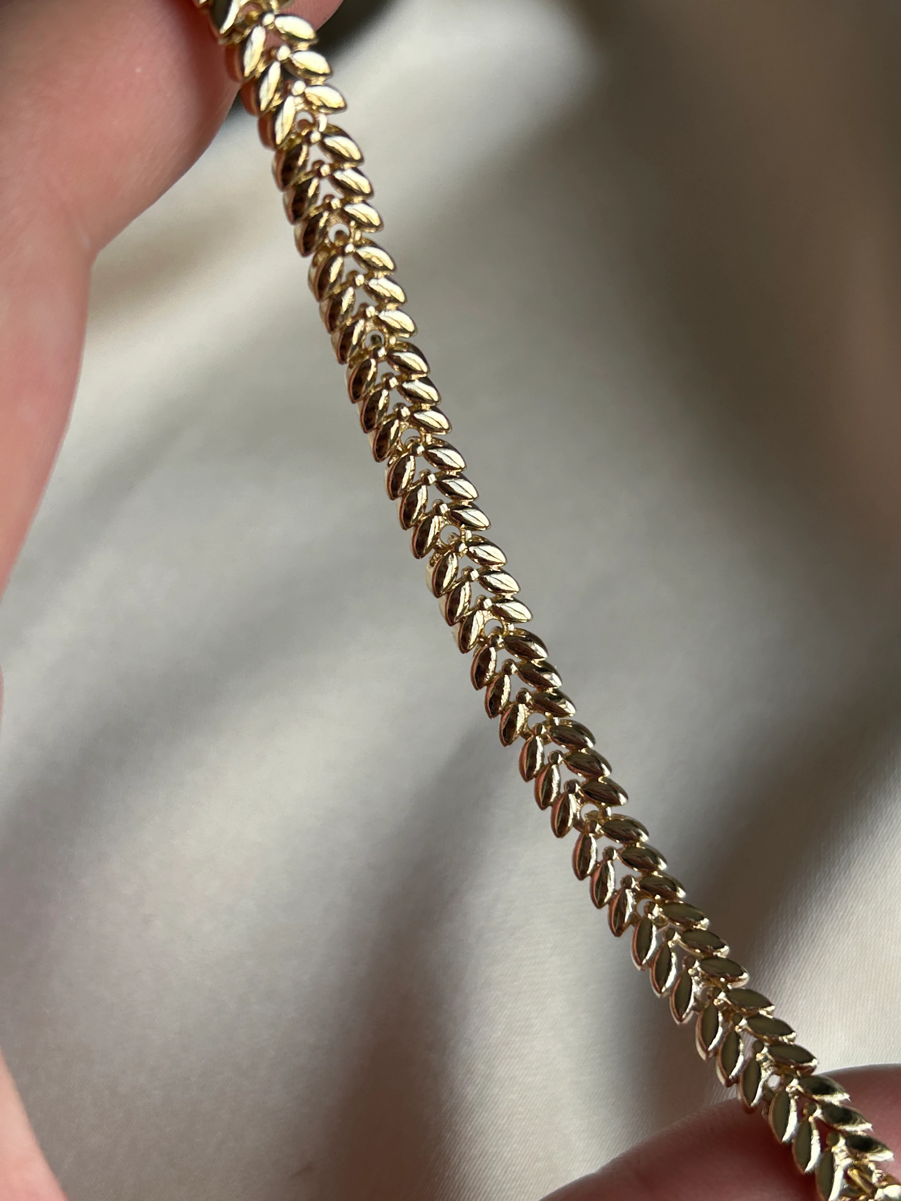 Başak Model Bileklik ( 14k Renk ) 