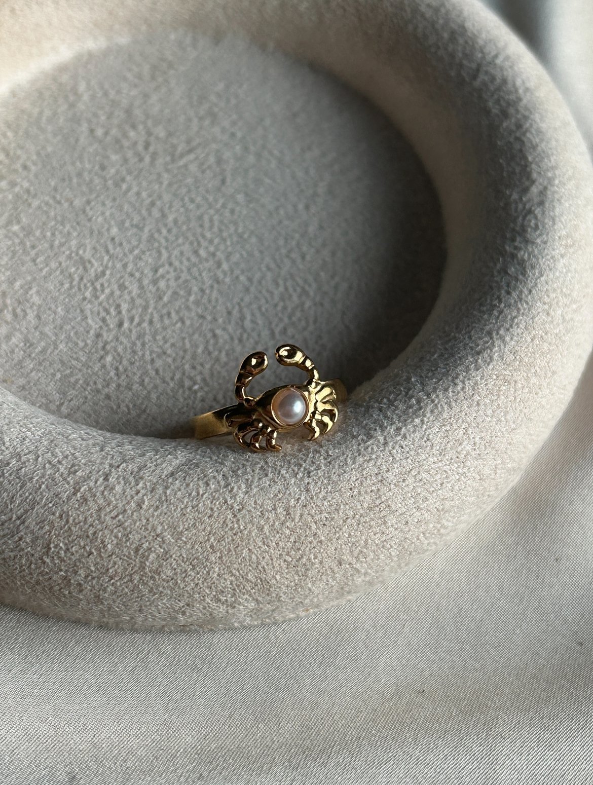 Yengeç Model İnci Yüzük