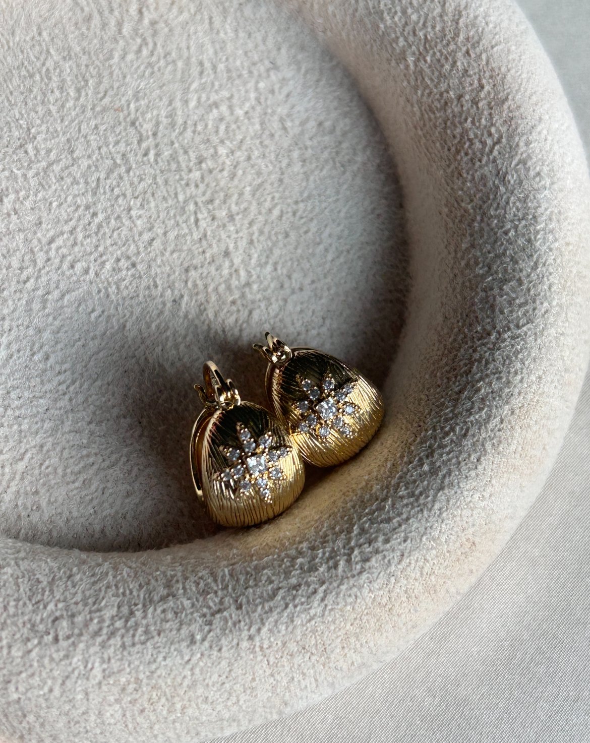 Yıldız Taşlı Küpe (14k Renk)