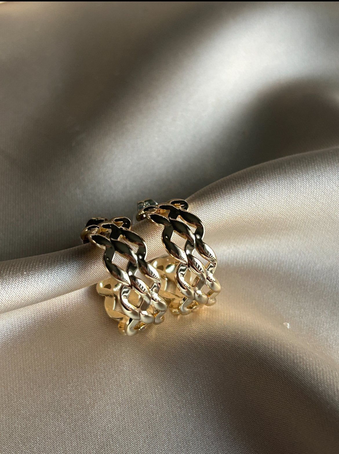 Sarmal Halka Model Küpe (14k Renk)