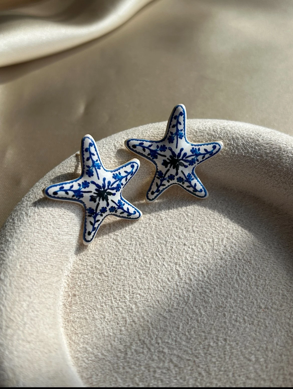 Mavi Deniz Yıldızı Küpe