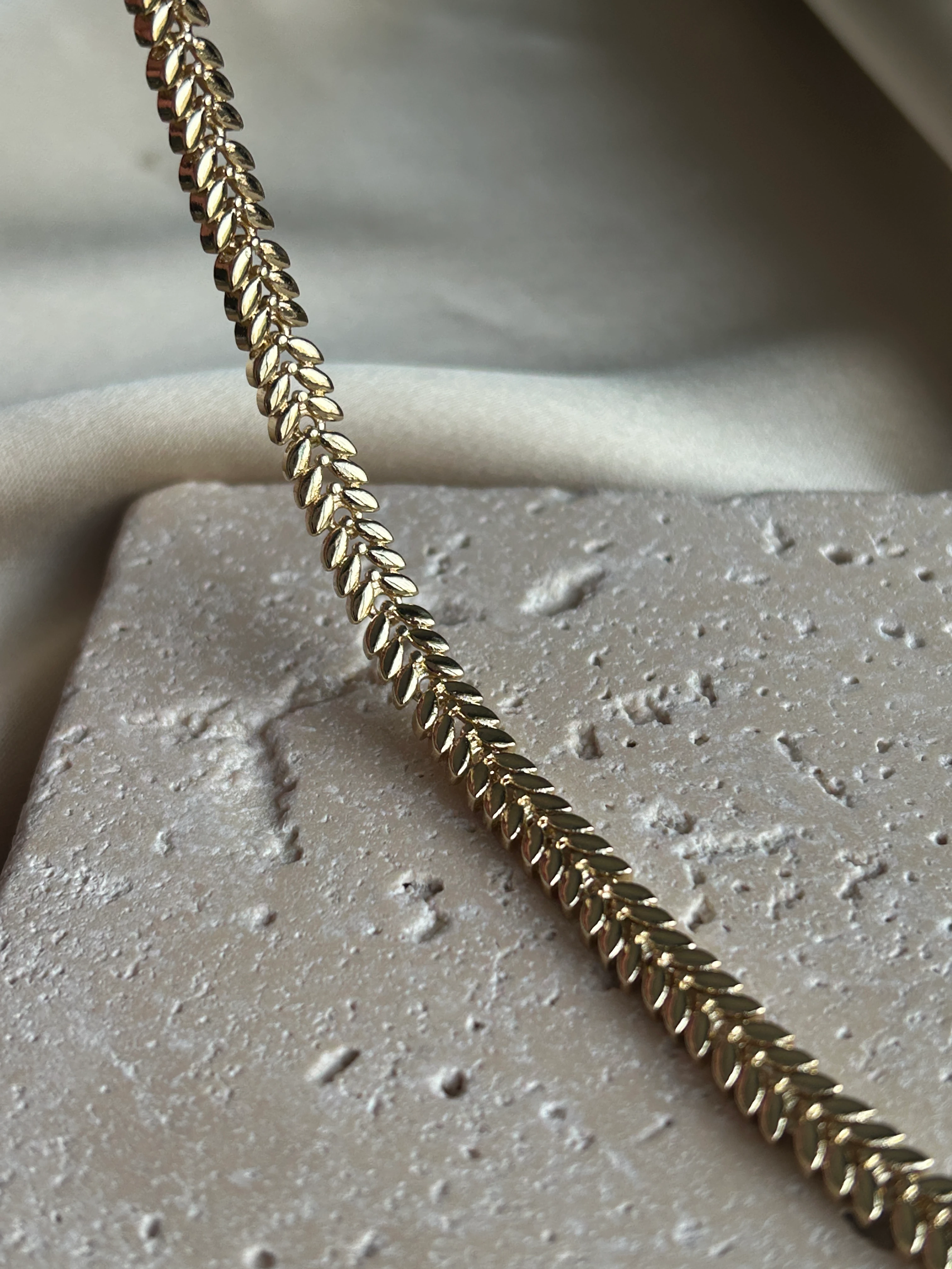 Başak Model Bileklik ( 14k Renk ) 