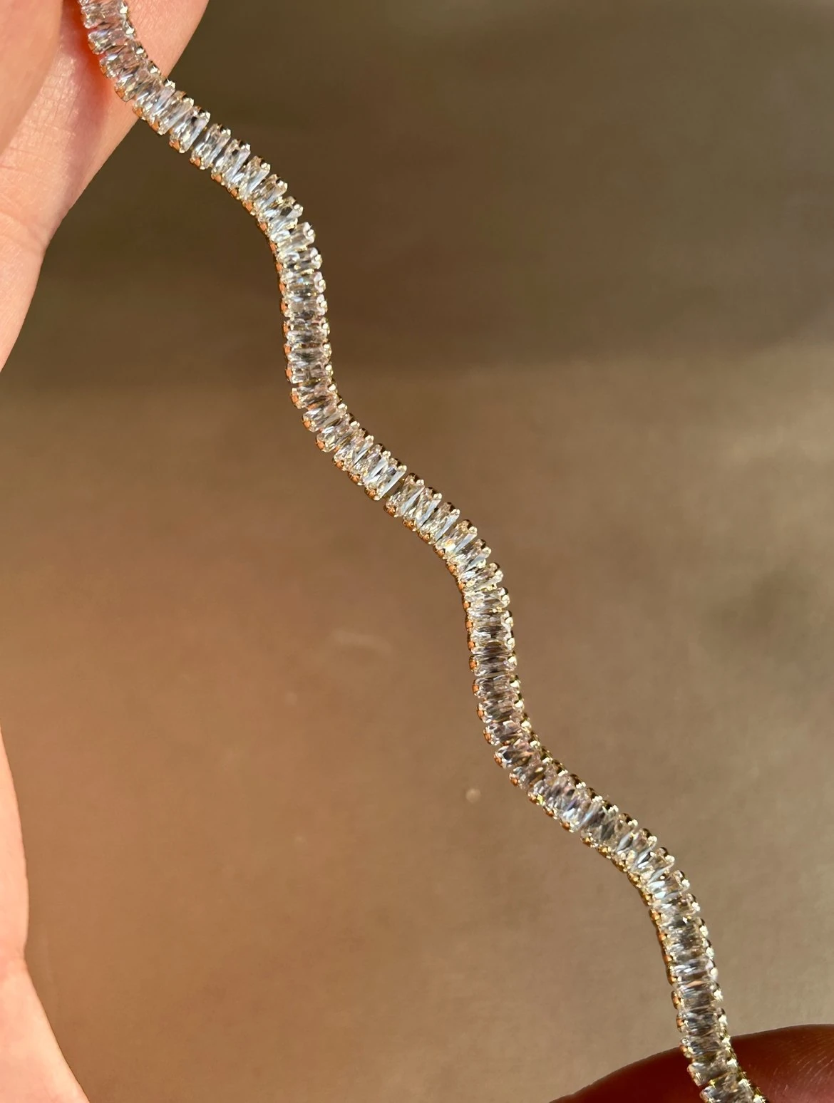 Sarmal S Model Su Yolu Bileklik ( 14k Renk )