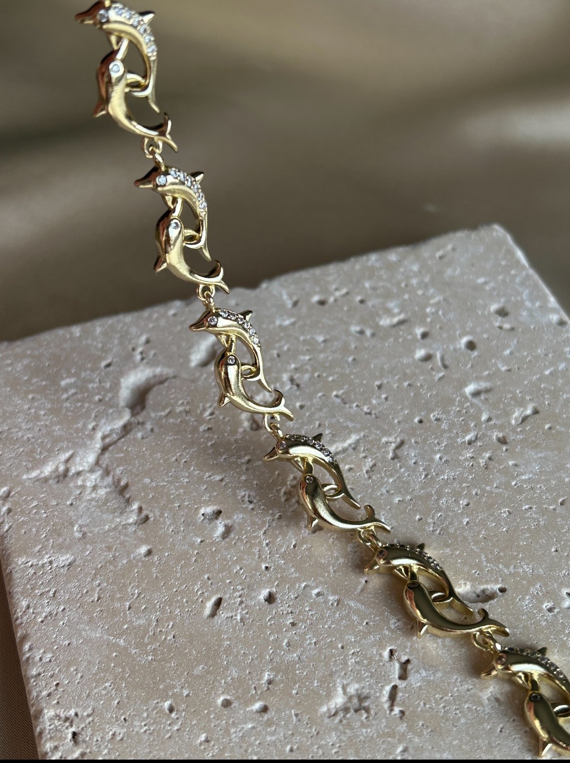 İkili Yunus Model Bileklik (14k Renk )