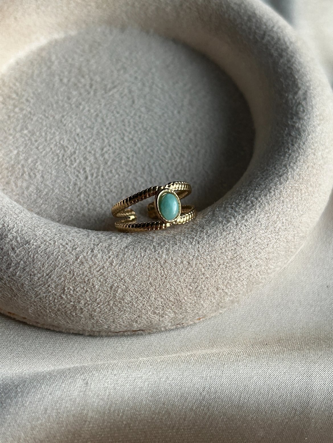 Turkuaz Taş Vintage Model Yüzük