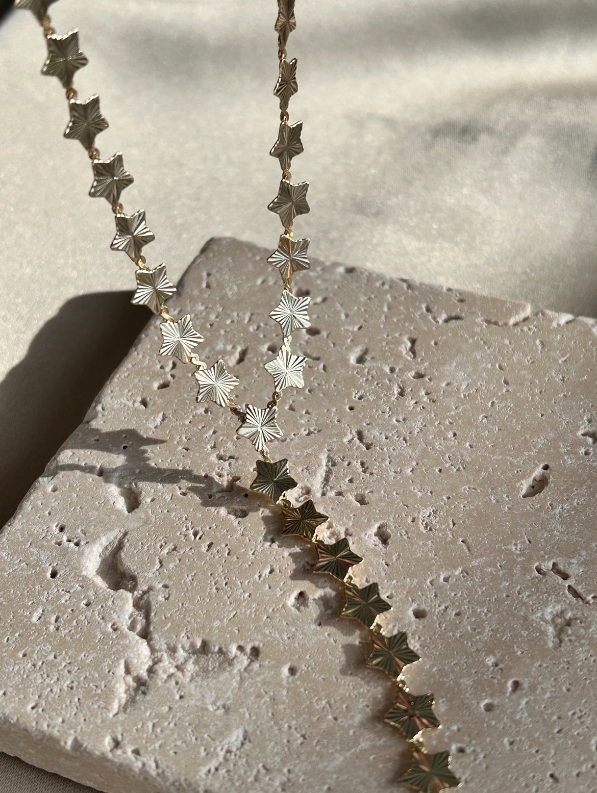 Ezme Yıldız Model Y Kolye (14k Renk)