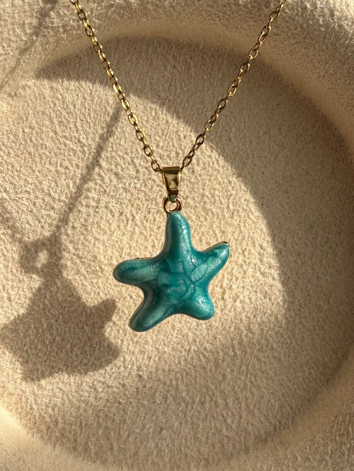 Mavi Deniz Yıldızı Kolye