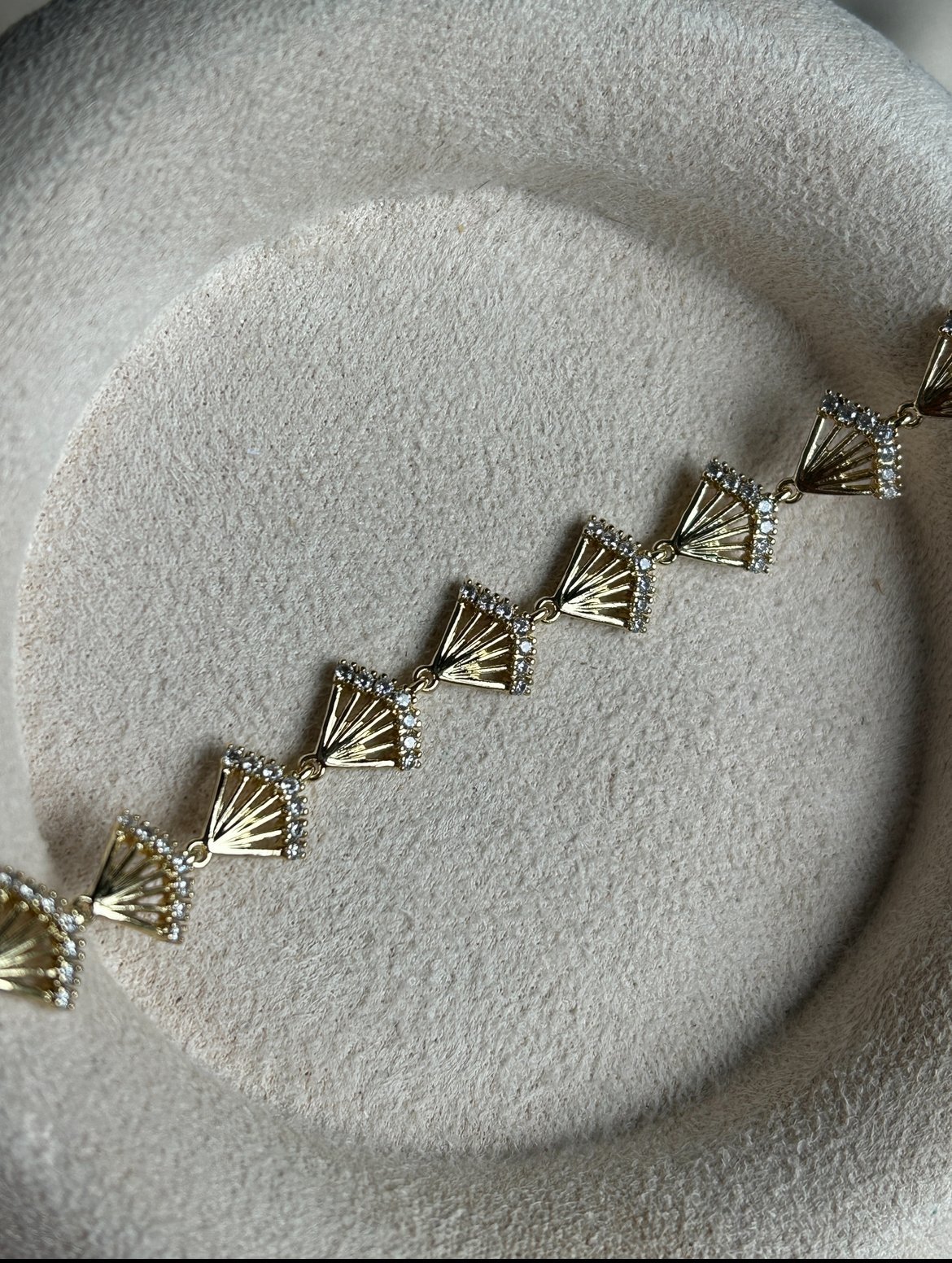 Yelpaze Model Bileklik ( 14k Renk )