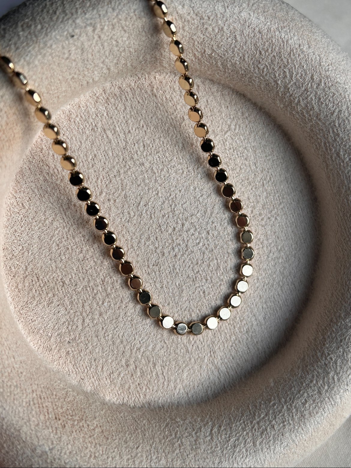 Ezme Model Kolye (14k Renk )